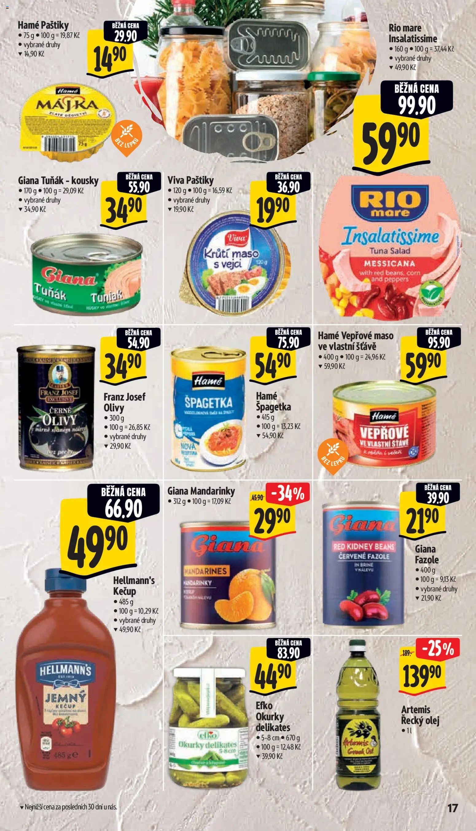 Albert leták - Supermarket od 07.01.2026 | Strana: 26 | Produkty: Tuňák, Vepřové maso, Okurky, Rio mare