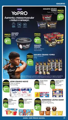 Pré-visualização Pingo Doce folheto válido de 07.04.2026 | Página: 19 | Produtos: Nestlé, Massa, Iogurte liquido, Proteina