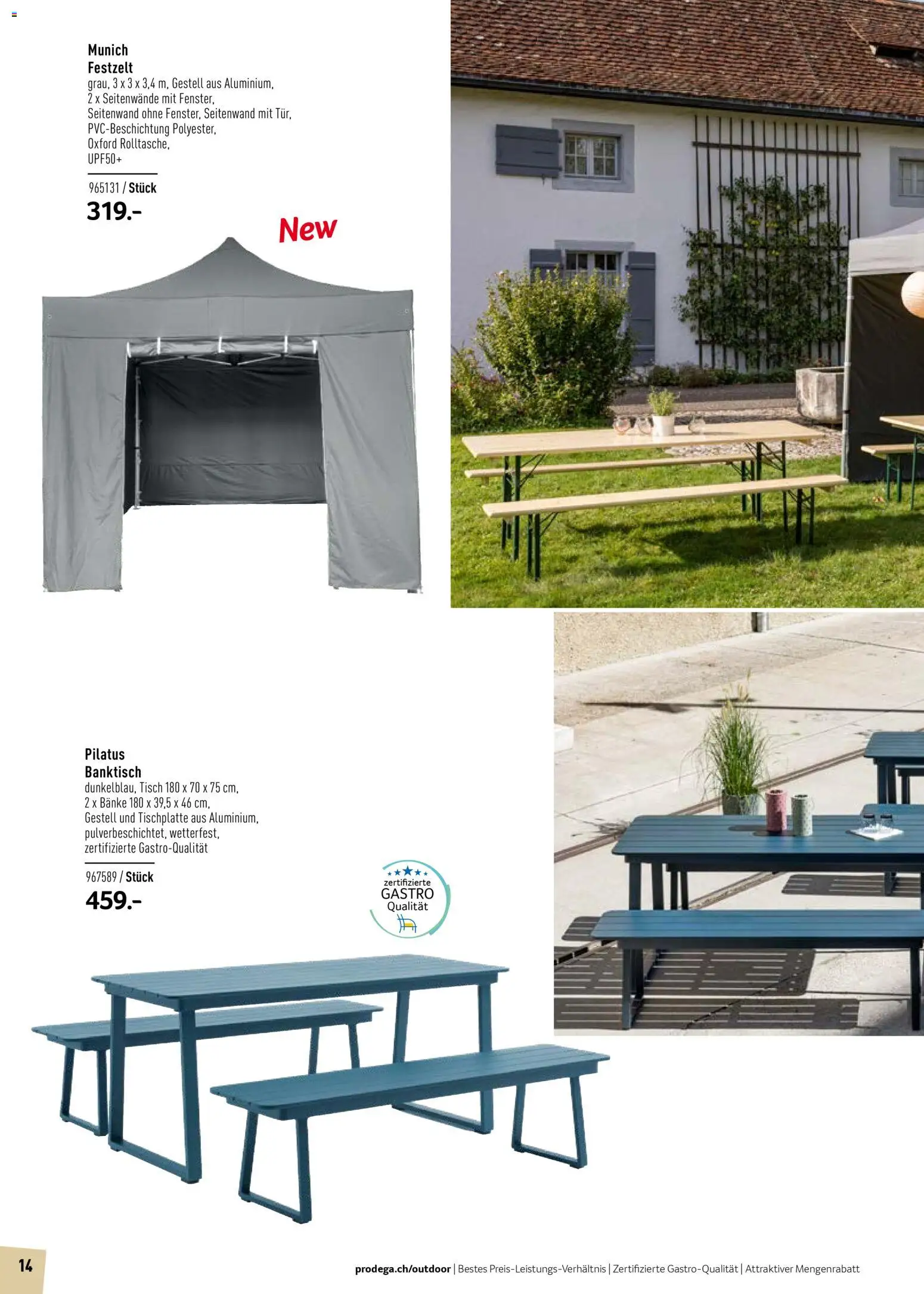 Prodega Aktionen Outdoor-Ausstattung – gültig ab 01.03.2026 | Seite: 14 | Produkte: Tisch