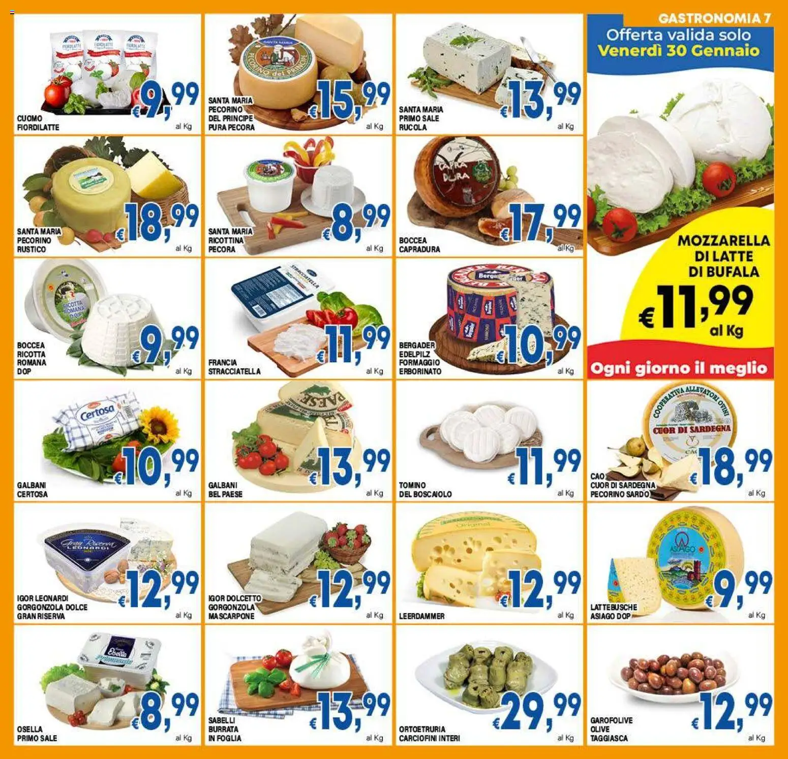 Volantino DEM del 26.01.2026 | Pagina: 7 | Prodotti: Sale, Formaggio, Ricotta, Pecorino