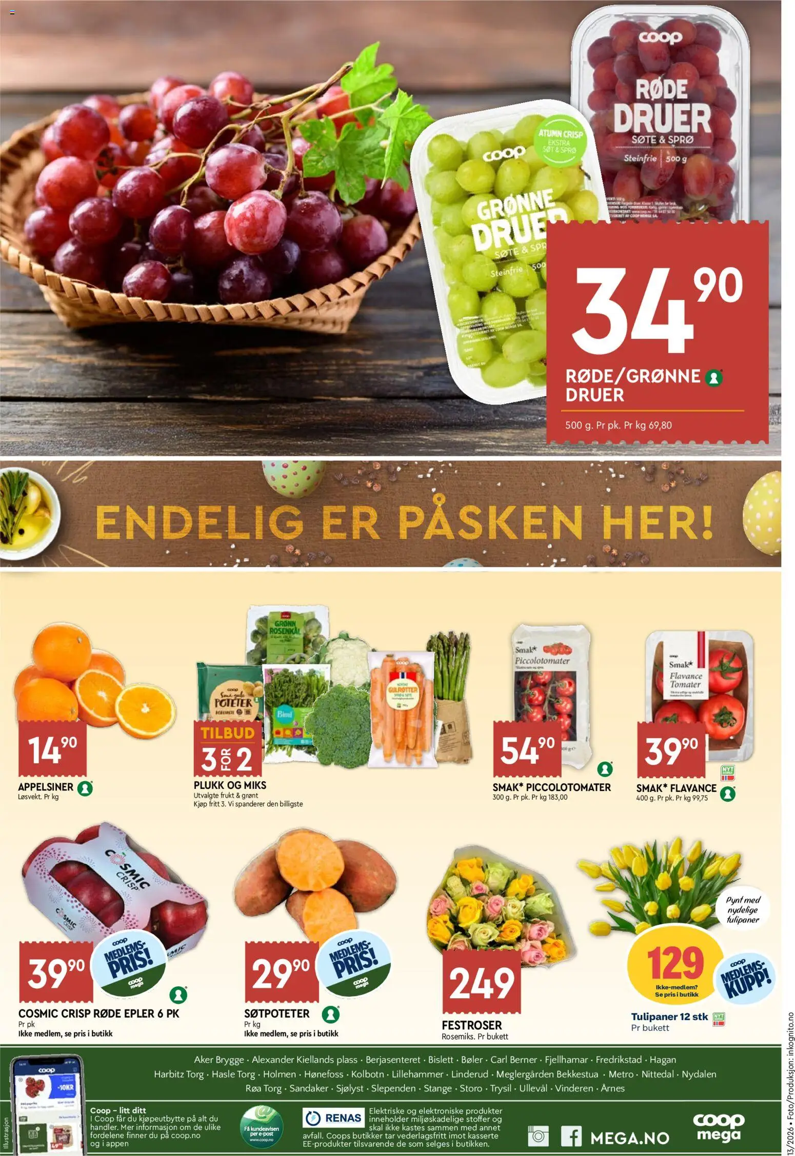 {H1} | Side: 8 | Produkter: Epler, Медіапрогравач, Druer, Poteter