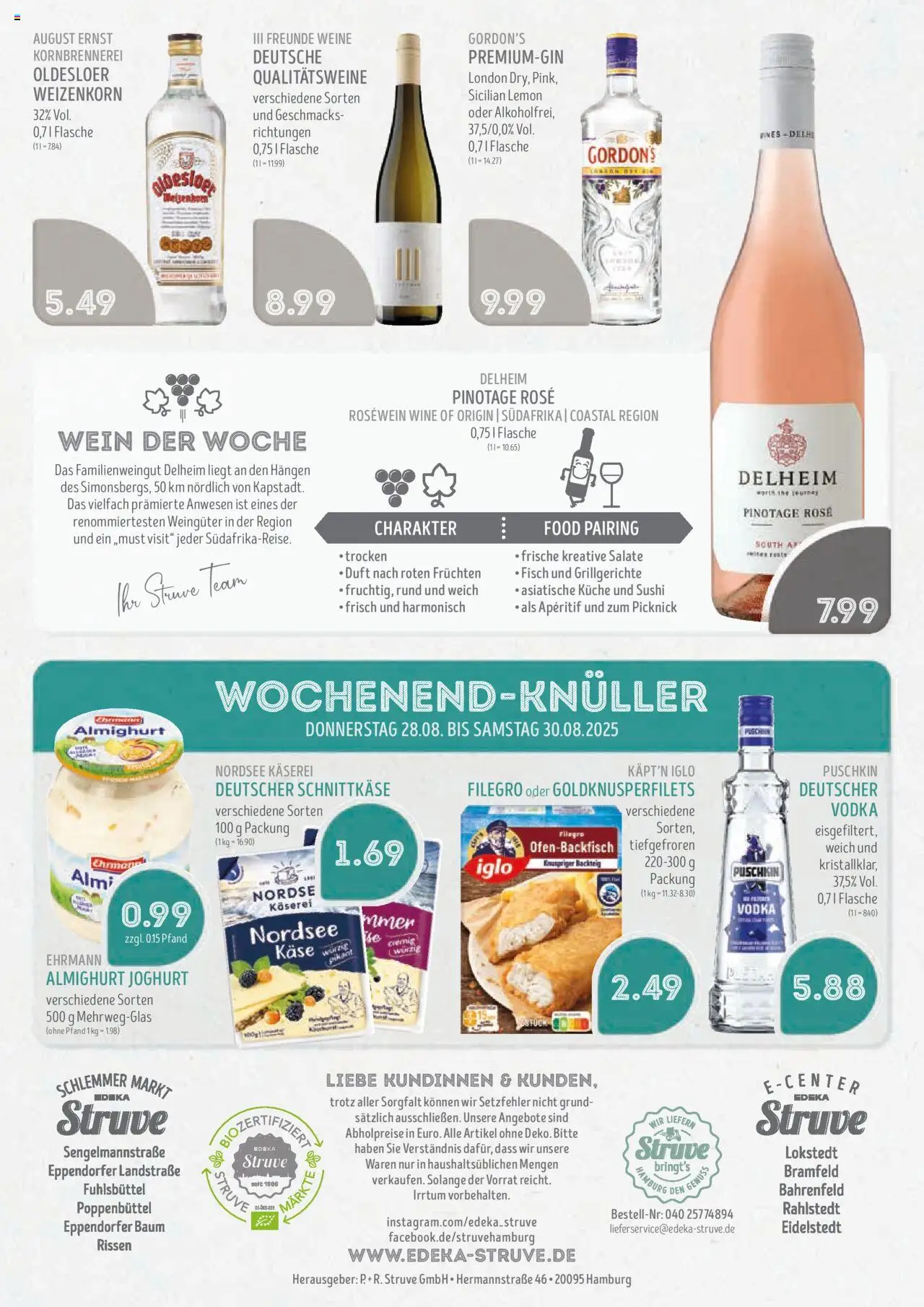 Edeka Struve Prospekt 	 - gültig ab dem 25.08.2025 | Seite: 16 | Produkte: Iglo, Oldesloer, Fisch, Vodka