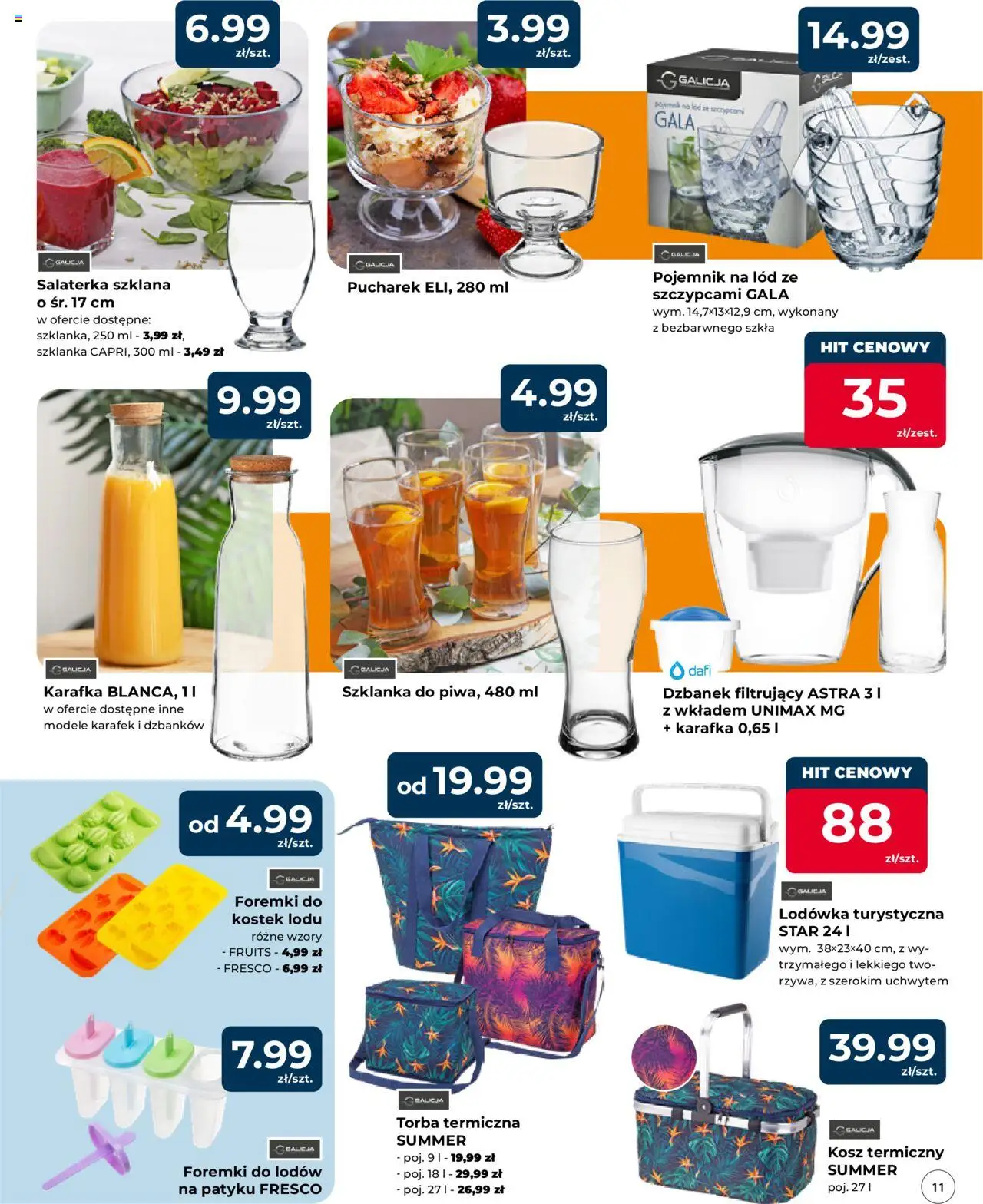 Mrówka Gazetka - Elbląg od 24.04.2025 | Strona: 11 | Produkty: Szklanka, Lodówka, Dzbanek filtrujący, Fresco