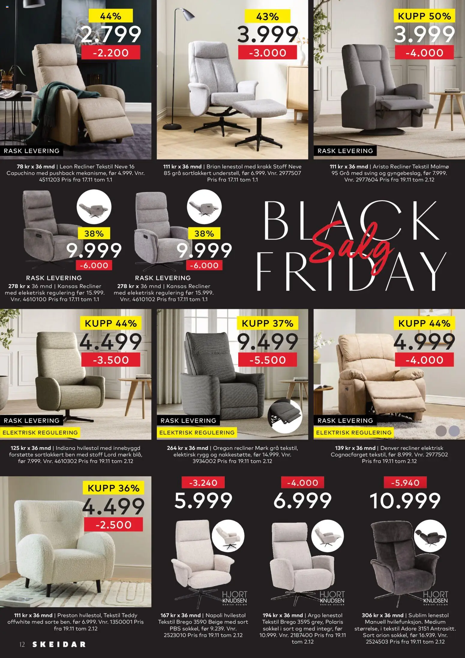 {H1} | Side: 12 | Produkter: Krakk, Hvilestol, Lenestol