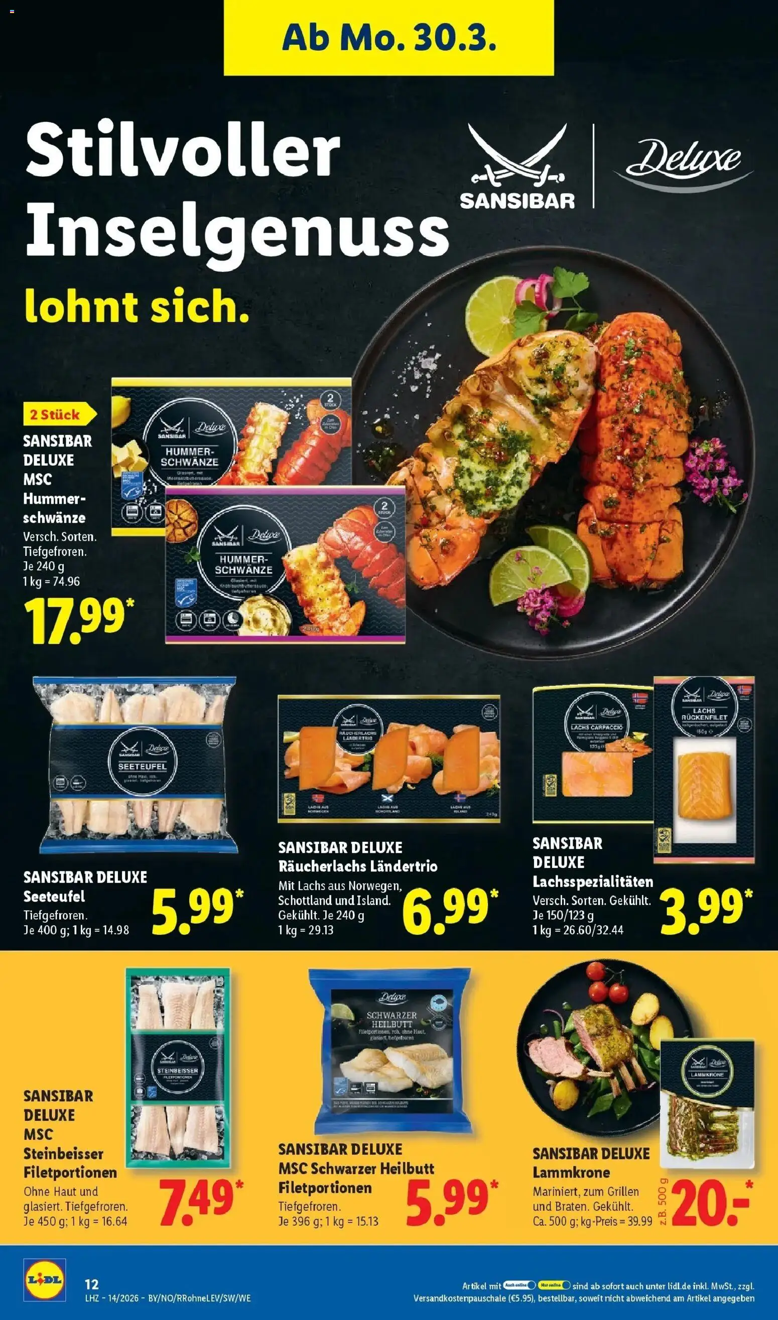 Lidl Prospekt Hof-innenstadt – gültig ab 30.03.2026 | Seite: 28 | Produkte: Lachs, Räucherlachs