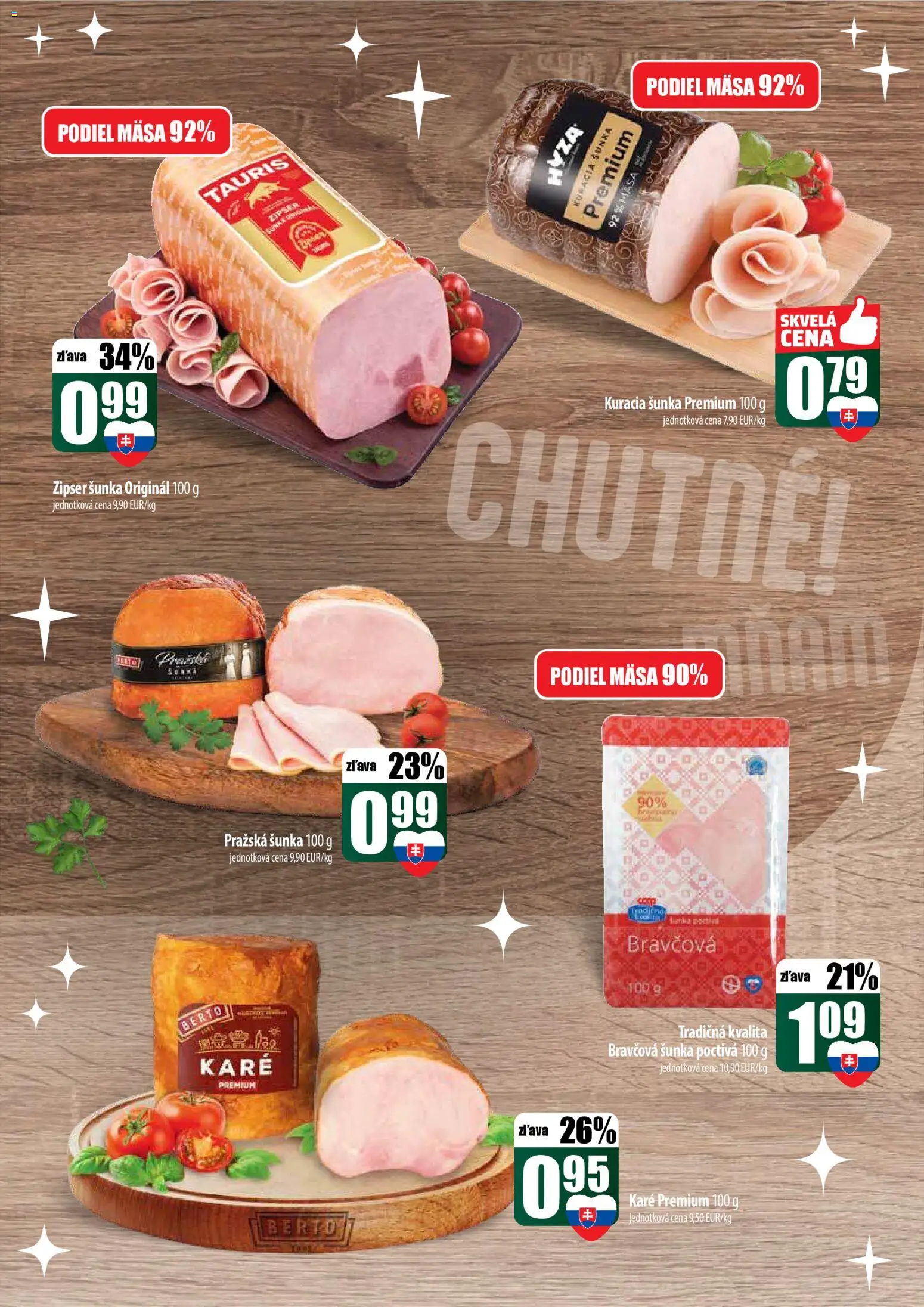 Nové COOP Jednota akcie – leták je platný od 18.12.2025 | Strana: 10 | Produkty: Šunka