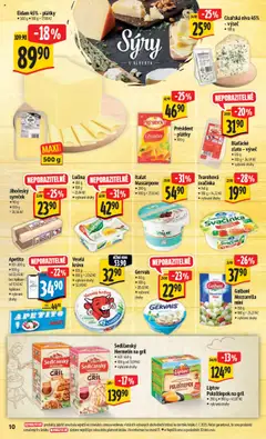 Albert leták - Hypermarket od 09.07.2025 | Strana: 17 | Produkty: Sýry, Gervais, Niva, Cheddar