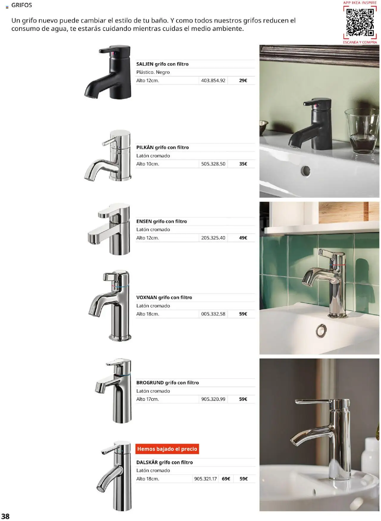 Catálogo IKEA Baňos │ válido desde el 04.02.2025 | Página: 38 | Productos: Grifo con filtro, Té