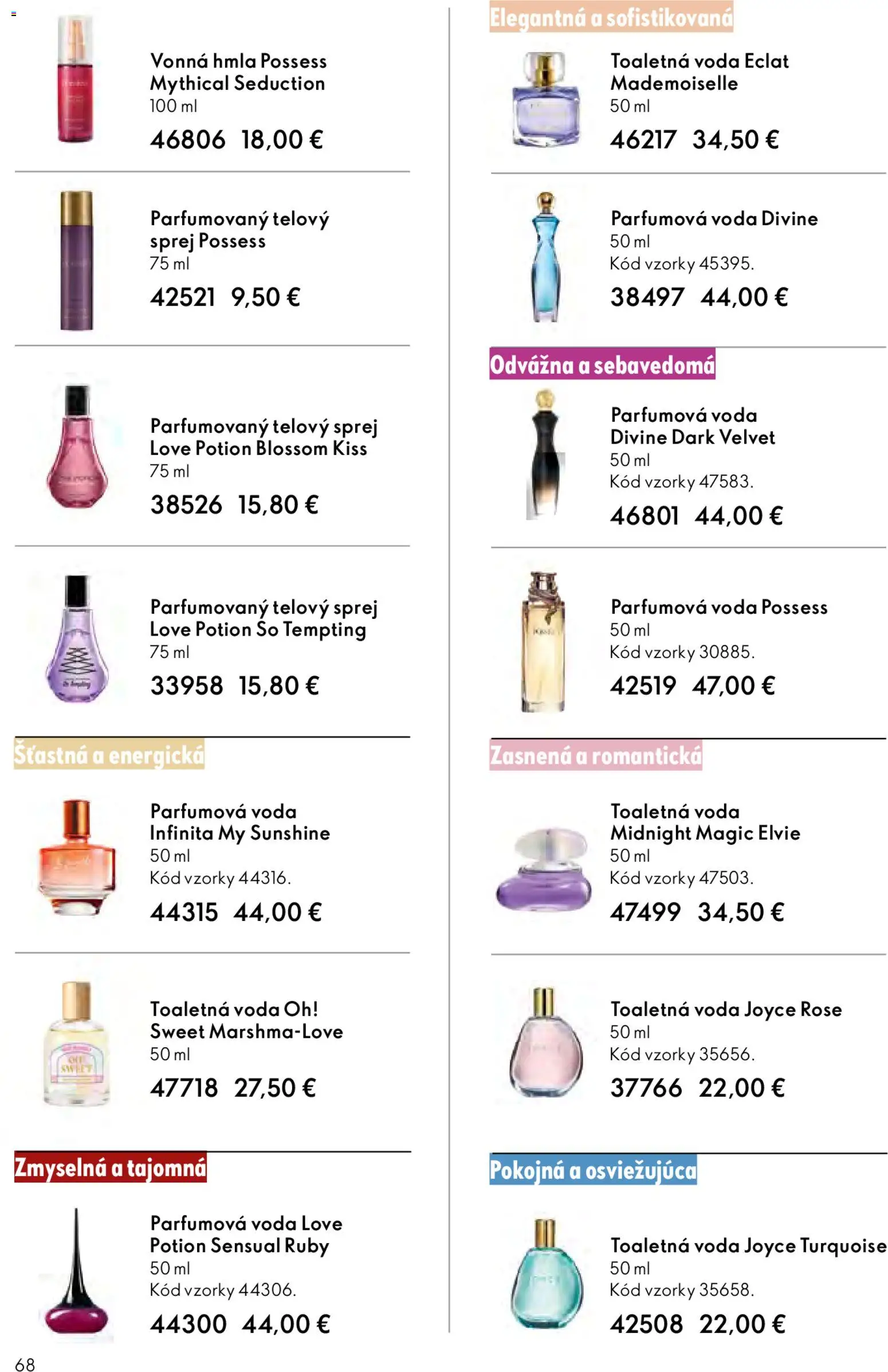 Nové Oriflame akcie – leták je platný od 25.03.2026 | Strana: 68 | Produkty: Toaletná voda, Voda