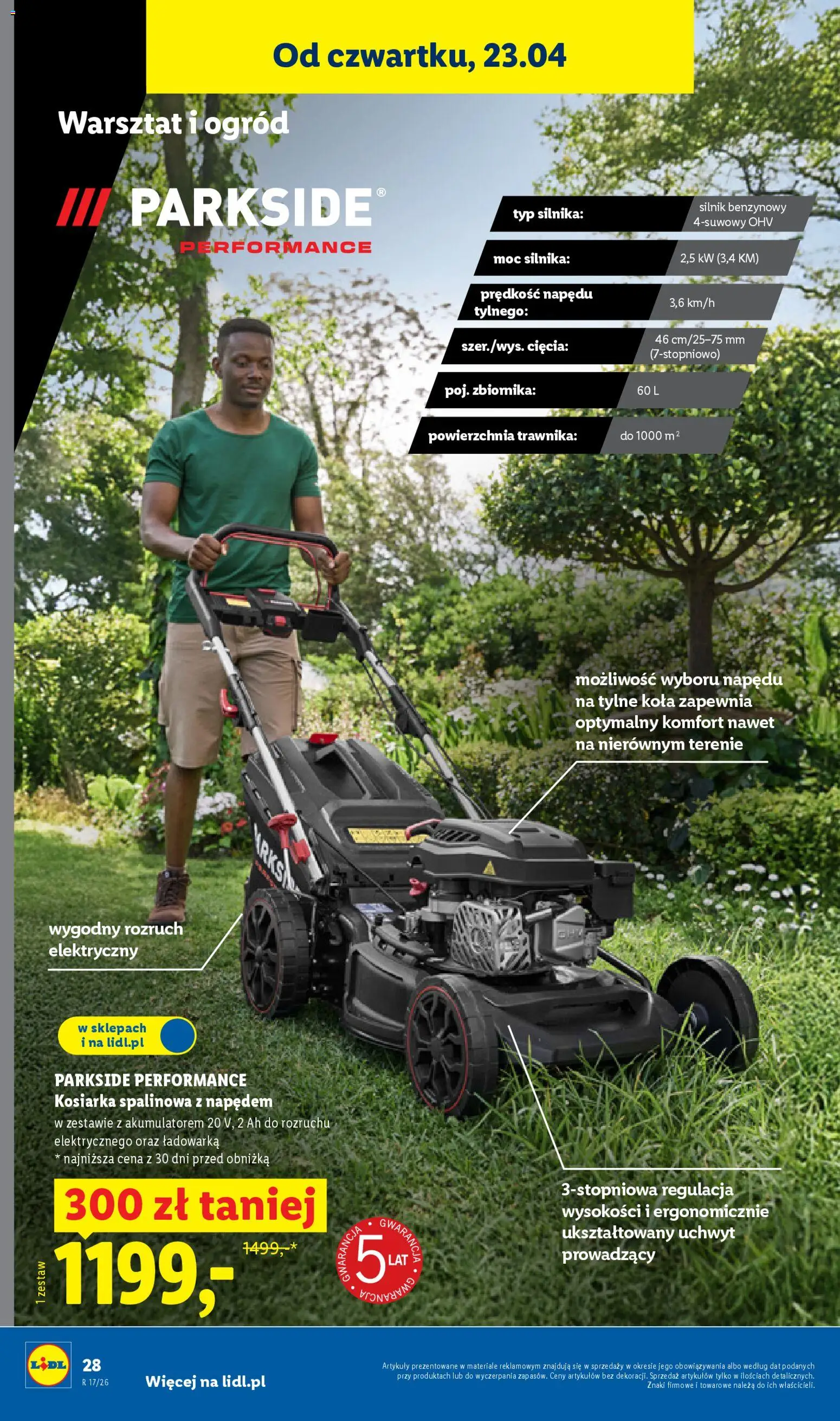 Lidl Katalog od 20.04.2026 | Strona: 40 | Produkty: Ładowarka, Kosiarka