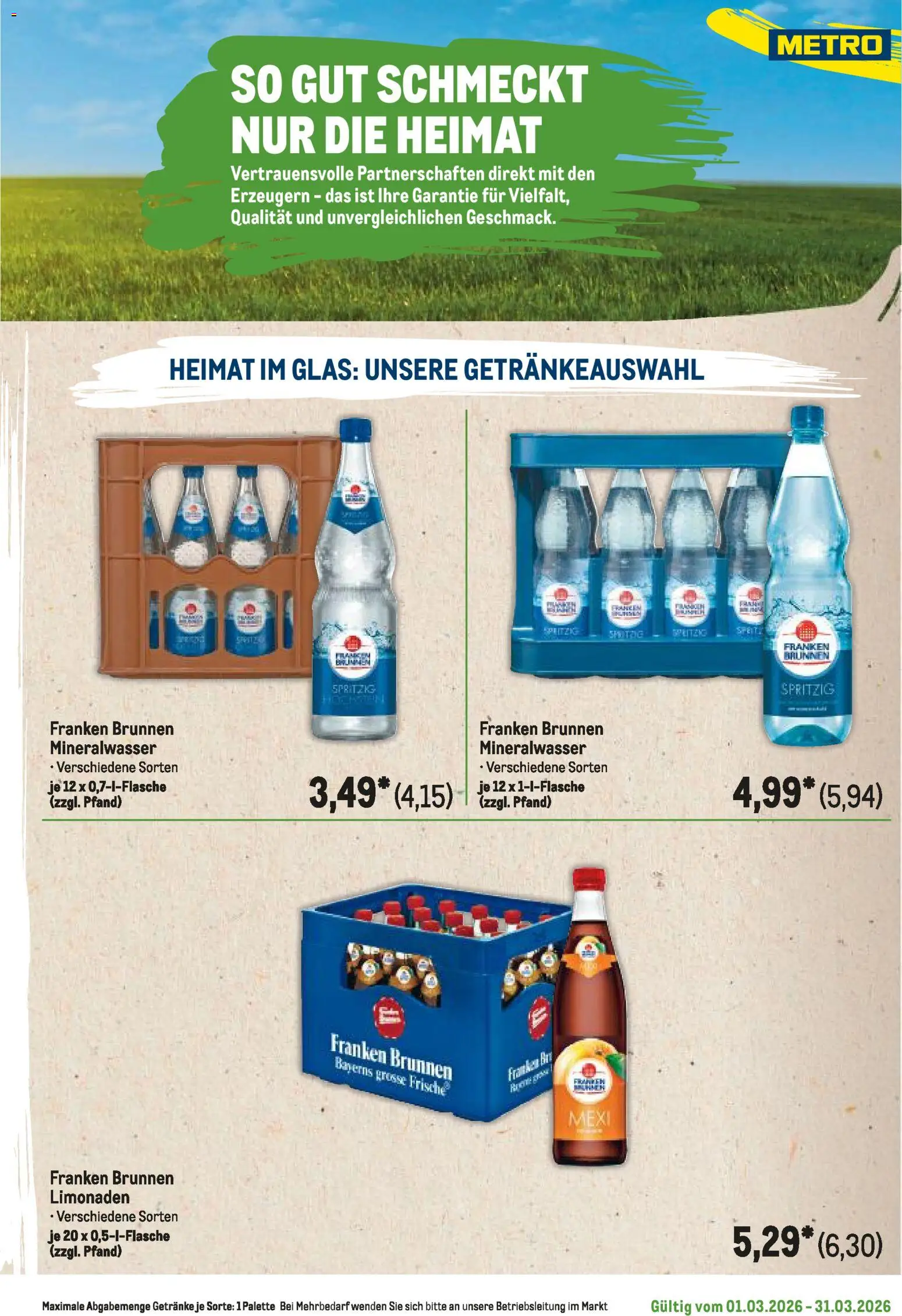 Metro Regionaler Flyer – gültig ab 01.03.2026 | Seite: 109 | Produkte: Mineralwasser