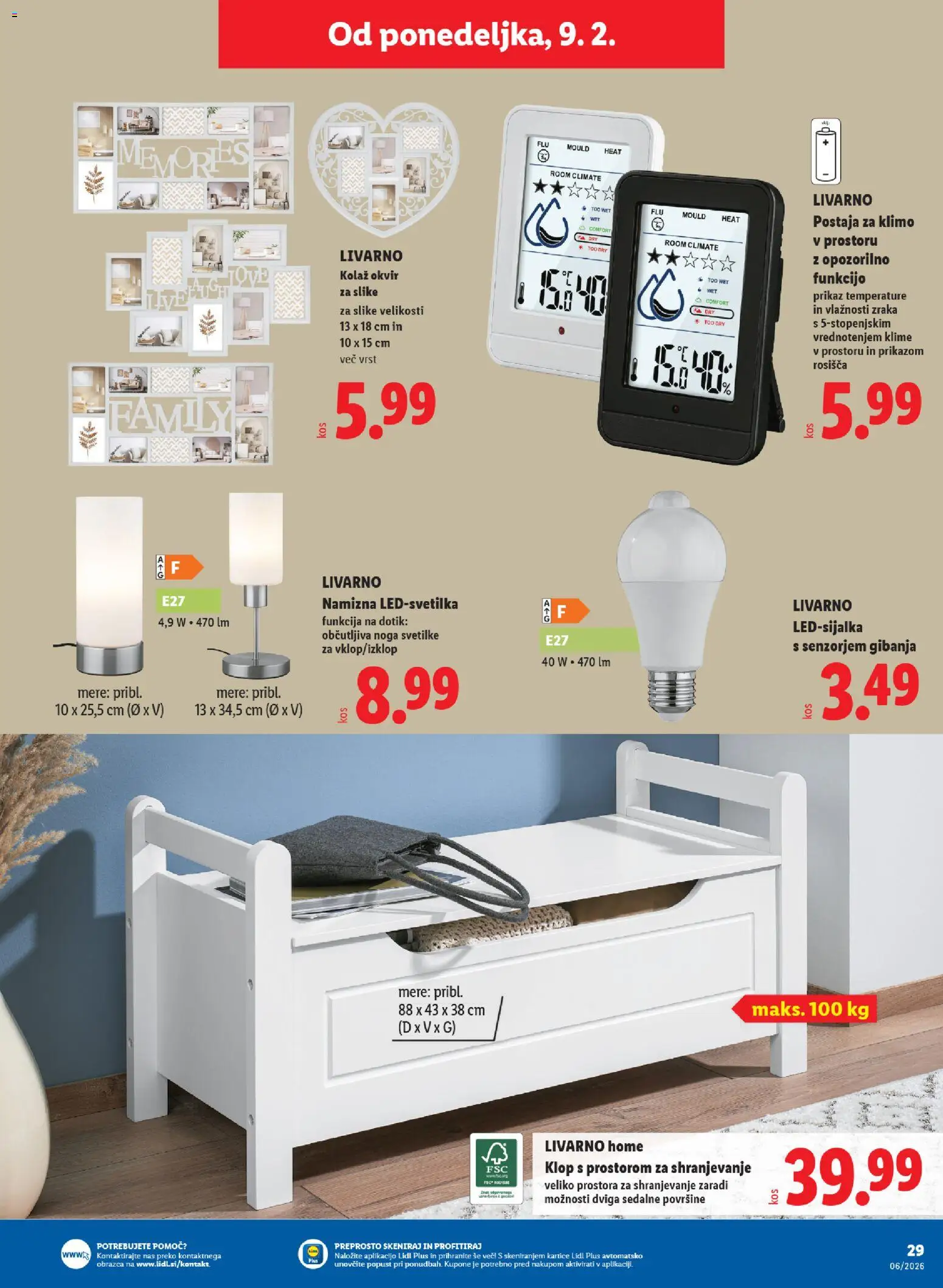 Novi Lidl katalog ponudbe – veljaven od 05.02.2026 | Stran: 53 | Izdelki: Okvir