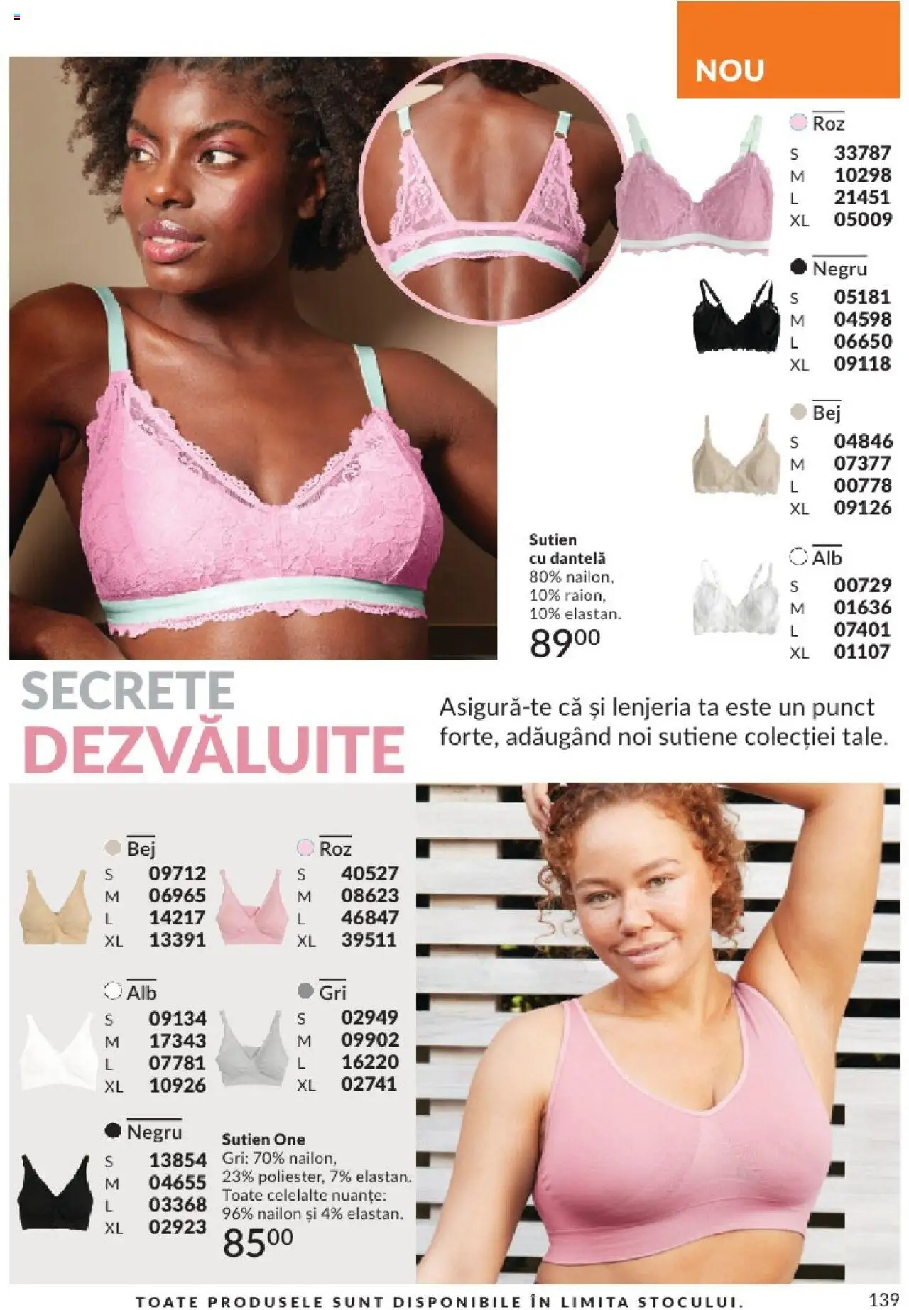 Catalog Avon - 08 2025 – valabil de la 01.08.2025 | Pagină: 139 | Produse: Sutien