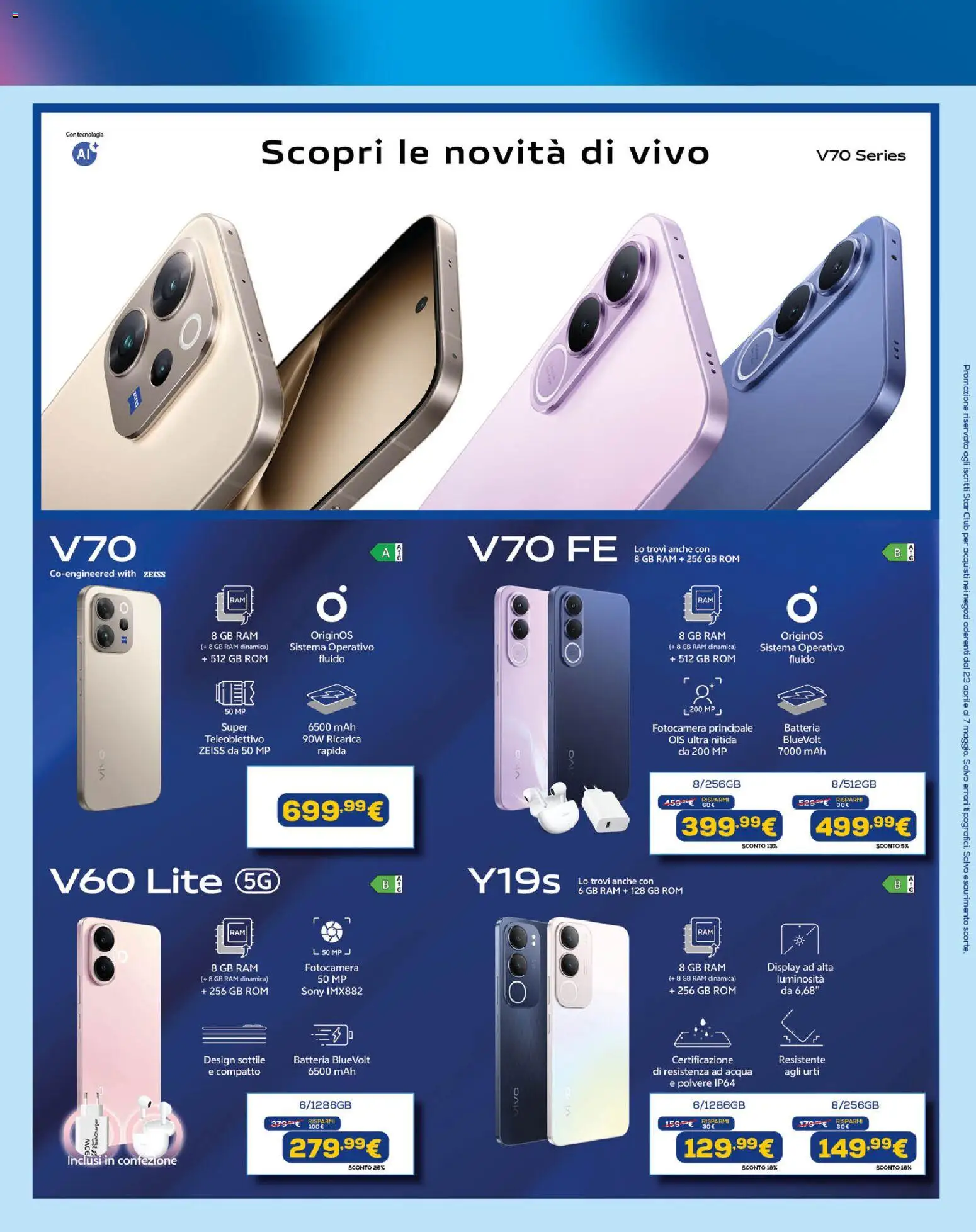 Volantino Euronics del 23.04.2026 | Pagina: 7 | Prodotti: Acqua, Fotocamera, Batteria