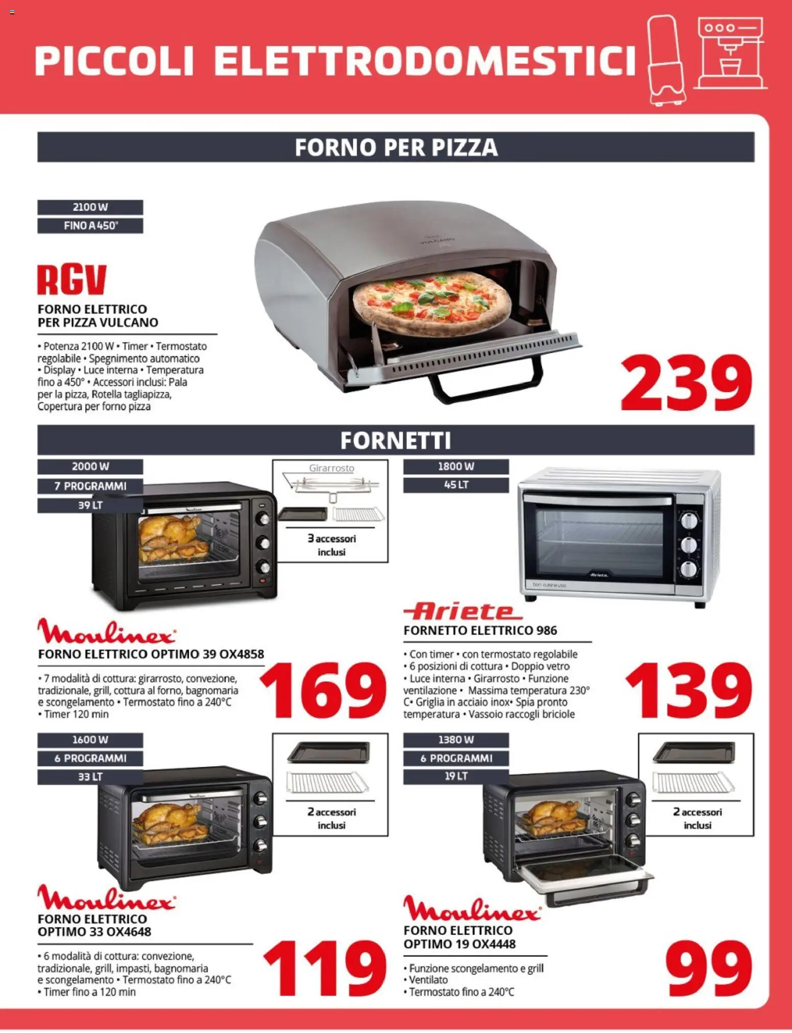 Volantino Comet del 24.04.2026 | Pagina: 5 | Prodotti: Pizza, Fornetto, Forno, Forno elettrico