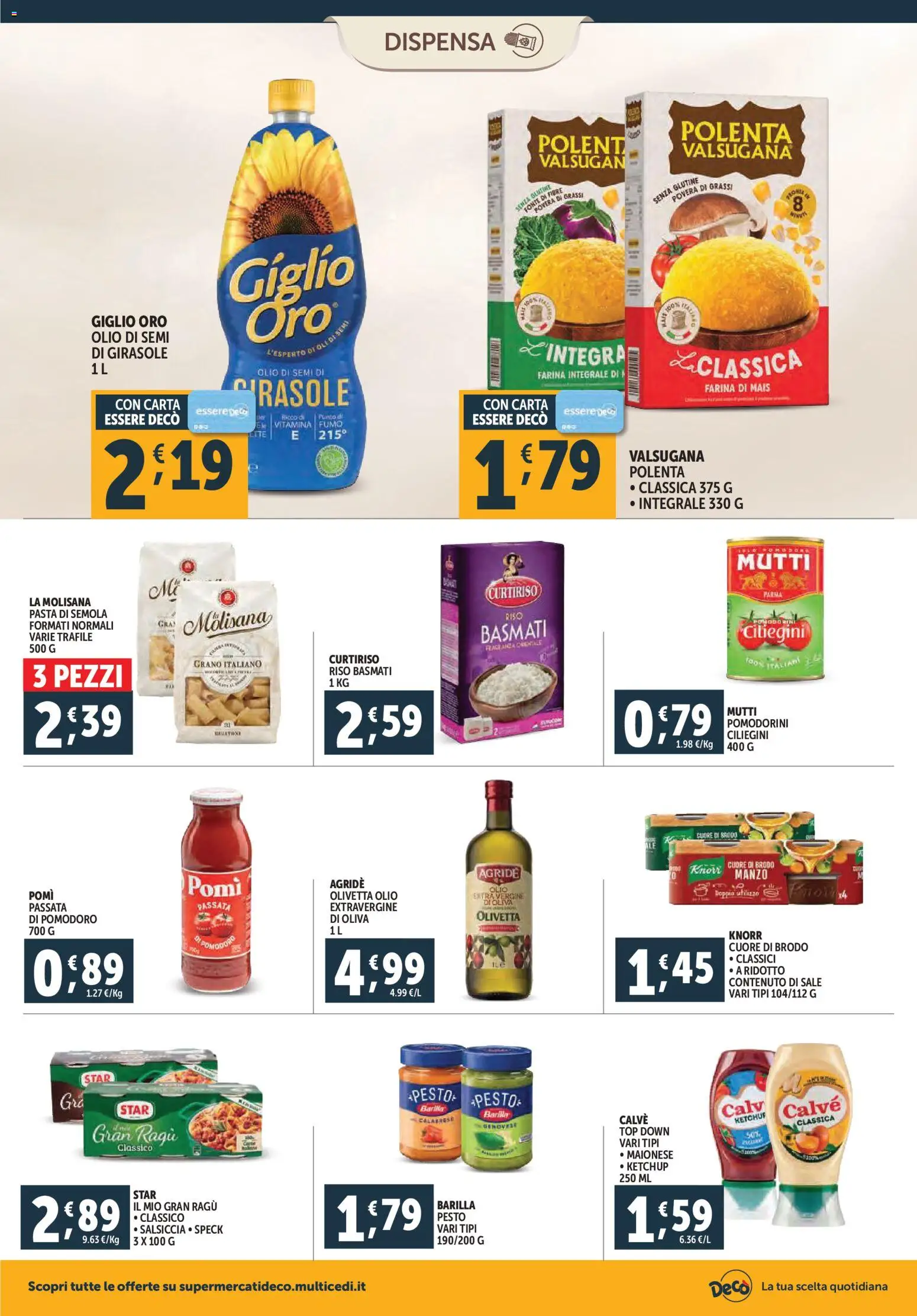Volantino Decò del 28.10.2025 | Pagina: 12 | Prodotti: Manzo, Olio, Top, Olio extra vergine