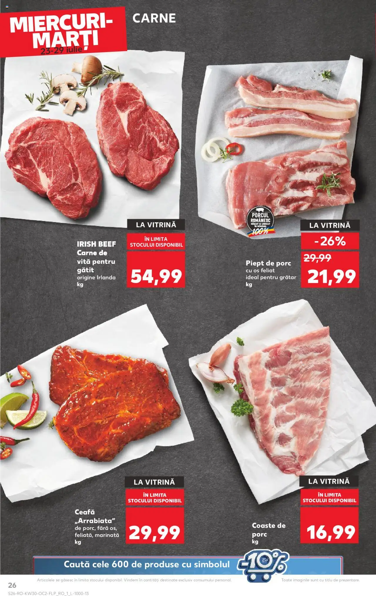 Kaufland RO akciós ujság - amely érvényes a következő dátumtól: 23.07.2025 | Oldal: 26