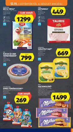 BÉCSI VIRSLI*, csirkehúsból, GMO-mentes, 360 g/csomag - amely érvényes a következő dátumtól: 11.12.2025 | Oldal: 19