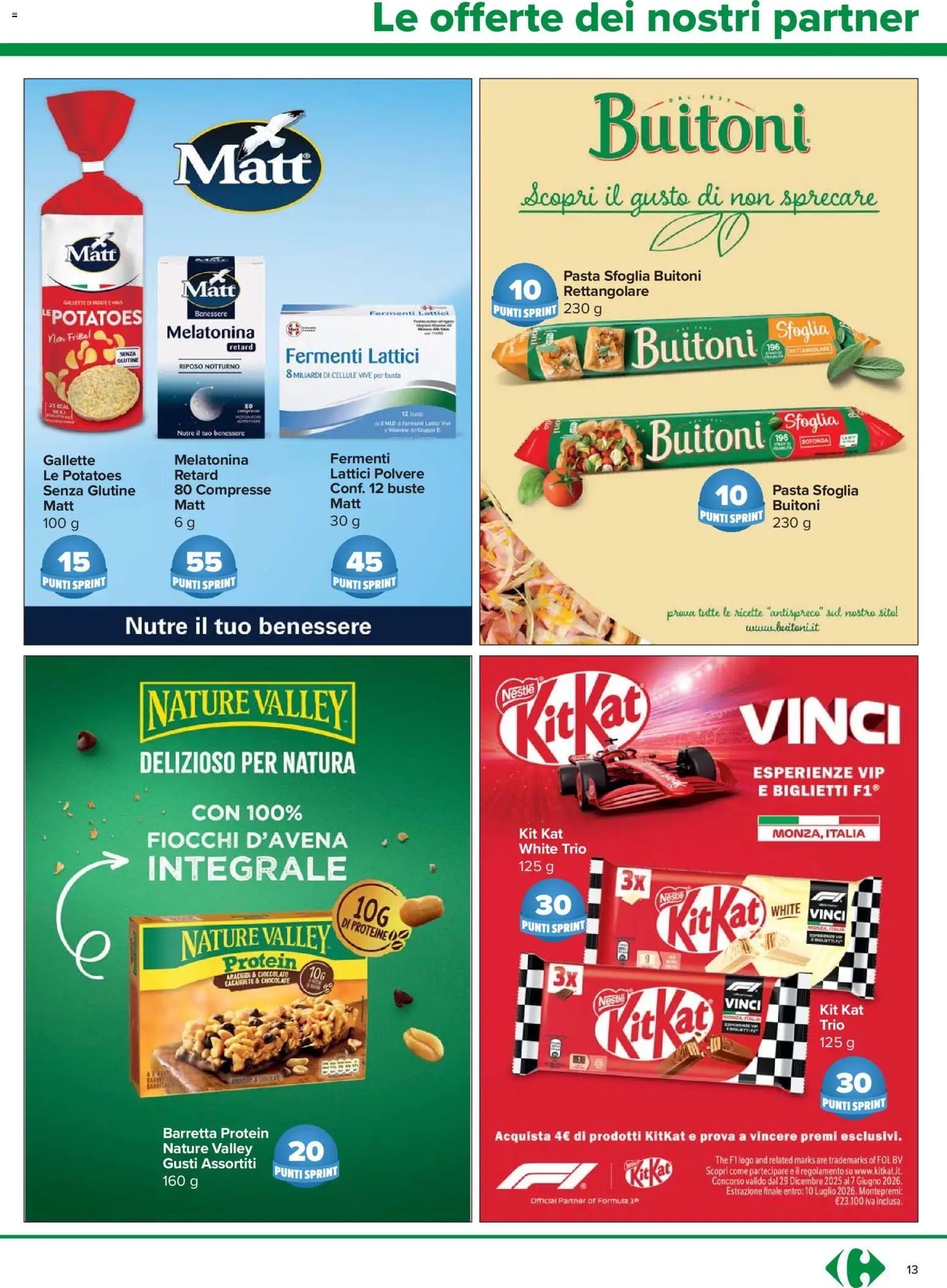 Volantino Carrefour del 23.04.2026 | Pagina: 13 | Prodotti: Pasta sfoglia, Fiocchi, Patate, Barretta