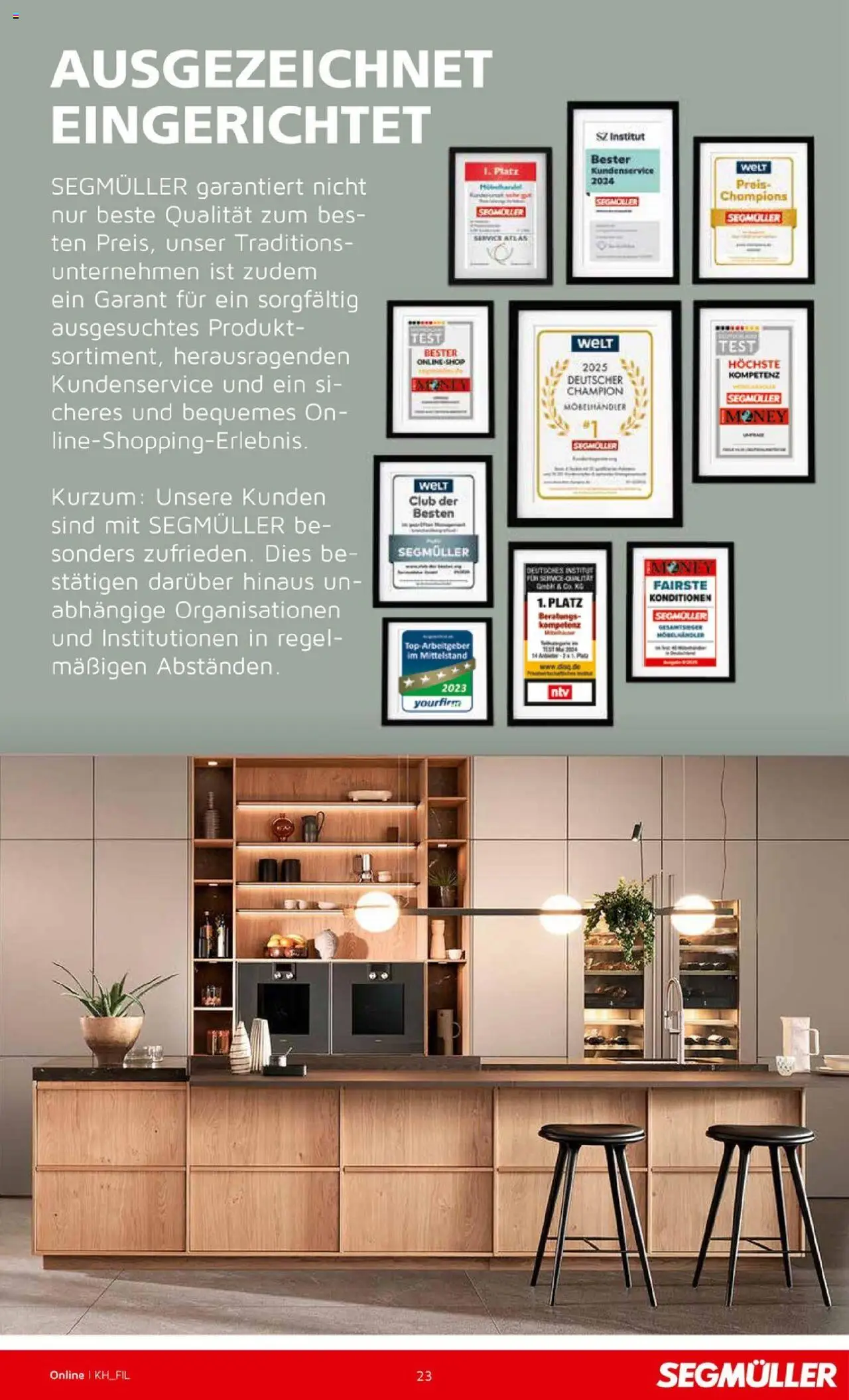 Segmüller Küchenkatalog – gültig ab 16.09.2025 | Seite: 23 | Produkte: Top