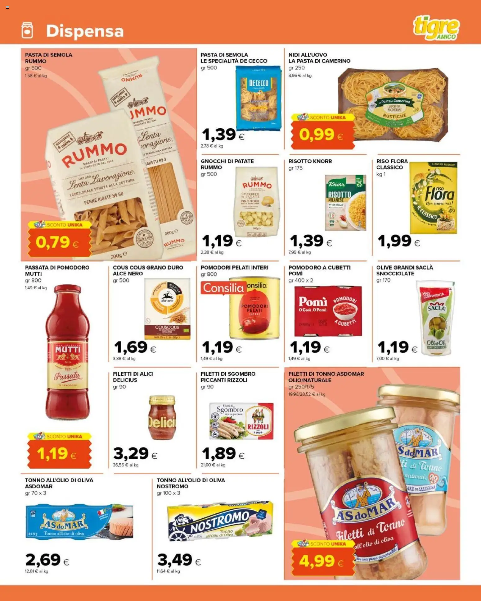 Volantino Tigre del 25.03.2026 | Pagina: 11 | Prodotti: Pasta, Cous cous, Mutti, Sgombro