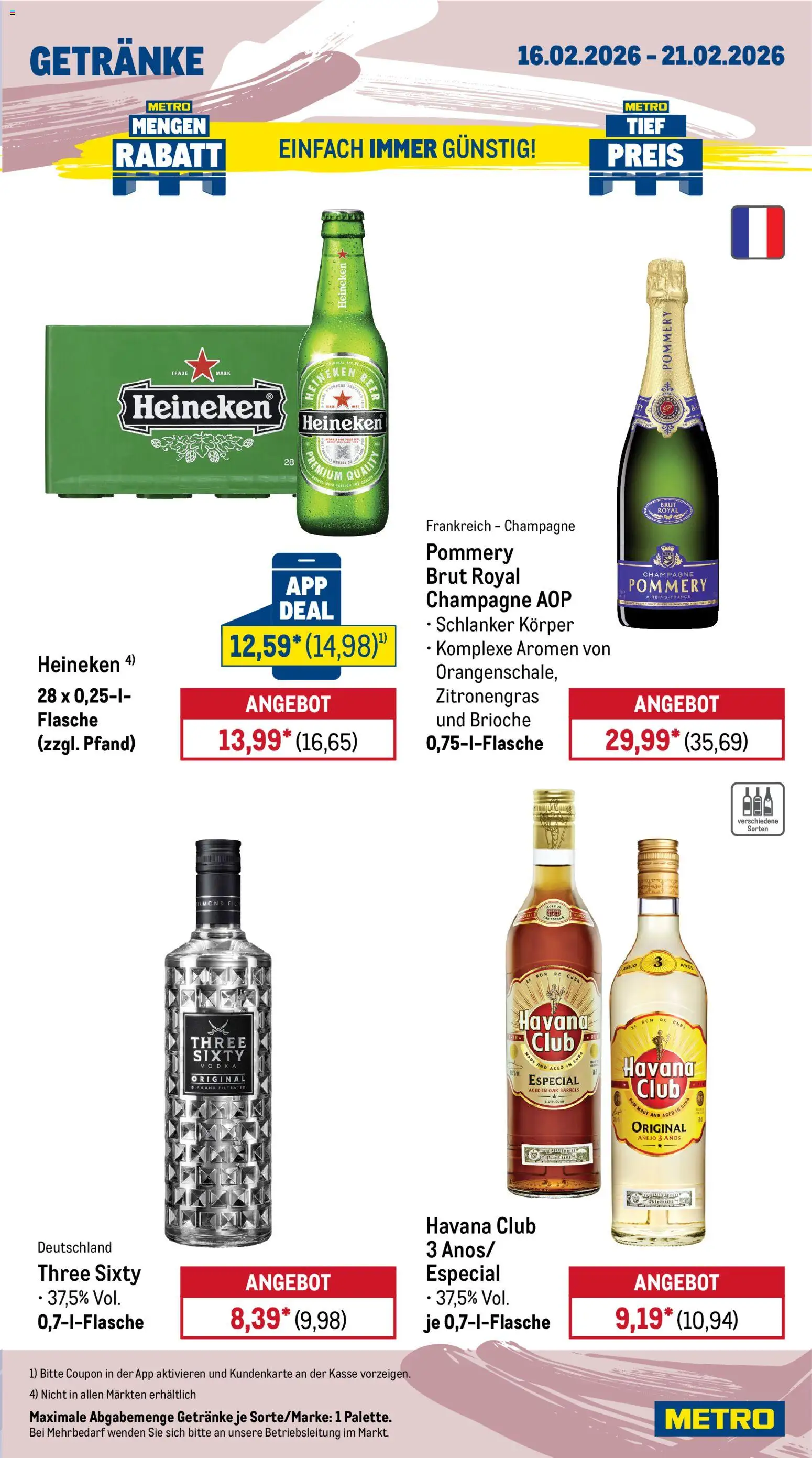 Metro Wochen-Angebote Gastro – gültig ab 16.02.2026 | Seite: 15 | Produkte: Havana club, Zitronengras, Rum, Vodka