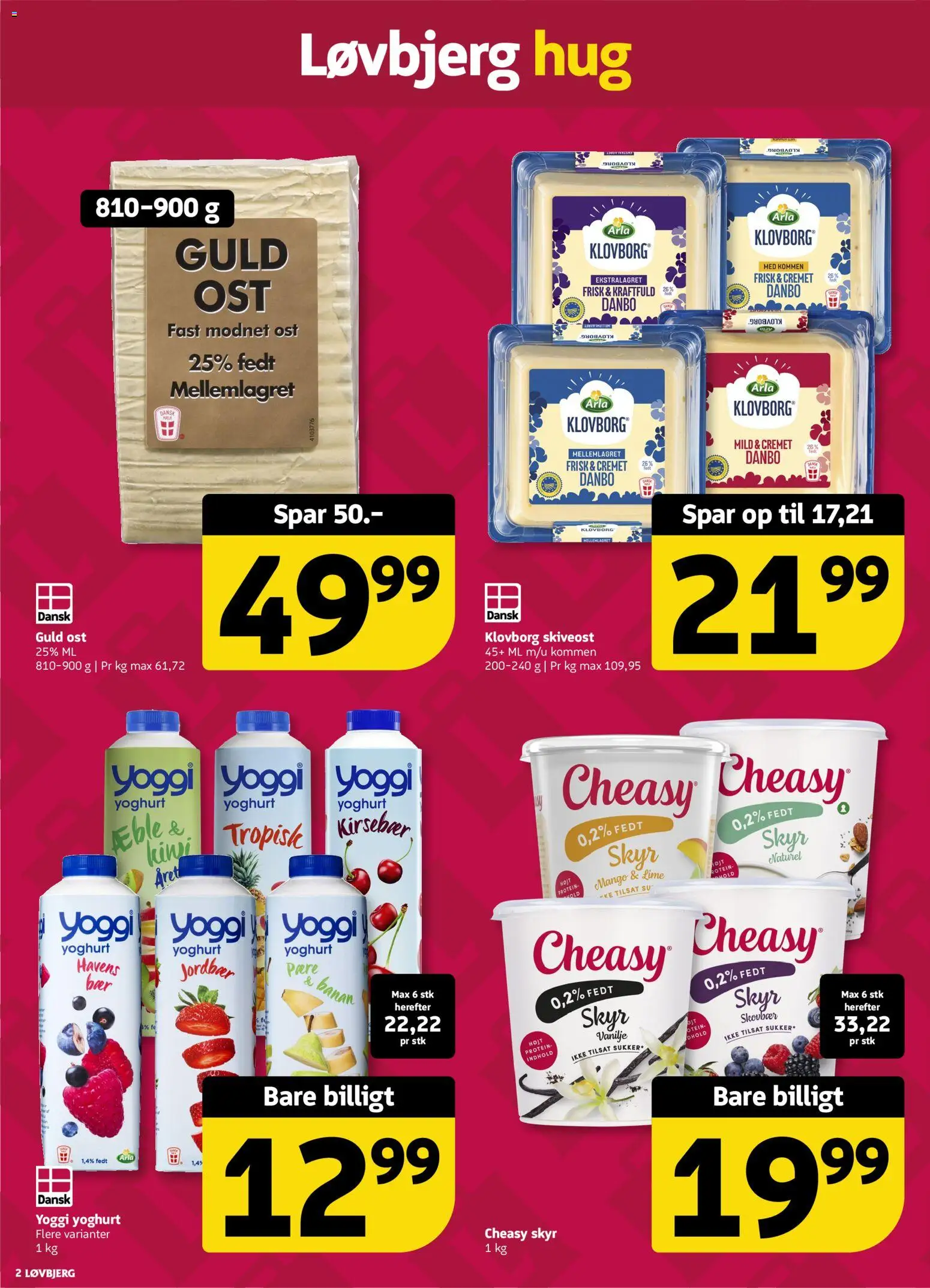 Løvbjerg tilbudsavis – gyldig fra 19.12.2025 | Side: 2 | Produkter: Mango, Ost, Lime, Vanilje