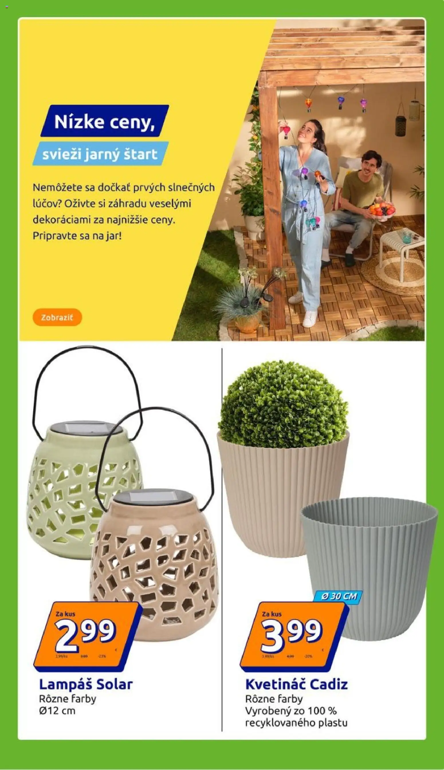 Nové Action akcie – leták je platný od 22.04.2026 | Strana: 15 | Produkty: Kvetináč, Jar