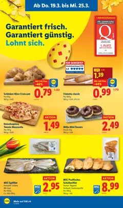 Lidl aktionen ab 19.03.2026 gültig | Seite: 6 | Produkte: Donuts, Brot, Top