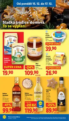 Náhled letáku Lidl leták od 15.12.2025 | Strana: 26 | Produkty: Likér, Hadice, Mouka, Cottage cheese