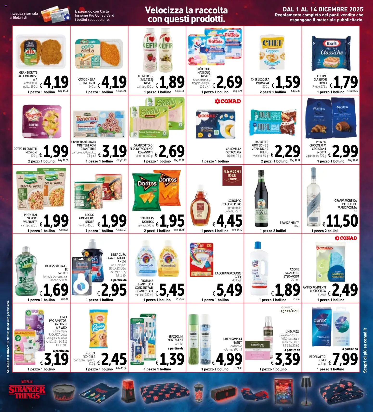 Volantino Spazio Conad del 05.12.2025 | Pagina: 31 | Prodotti: Shampoo, Profilattici, Tacchino, Hamburger