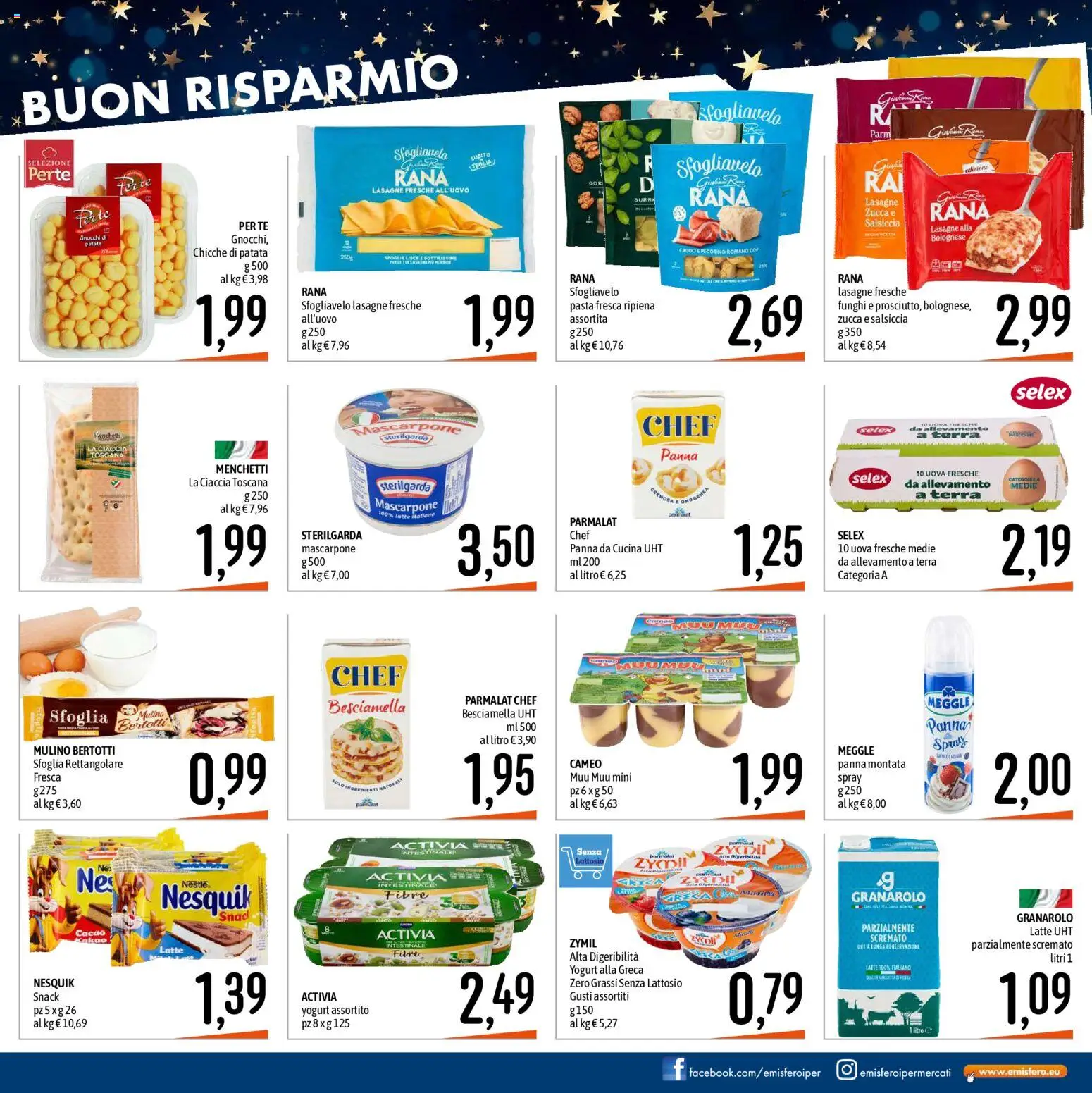Volantino Emisfero del 28.12.2025 | Pagina: 15 | Prodotti: Uova, Teglia, Tè, Panna