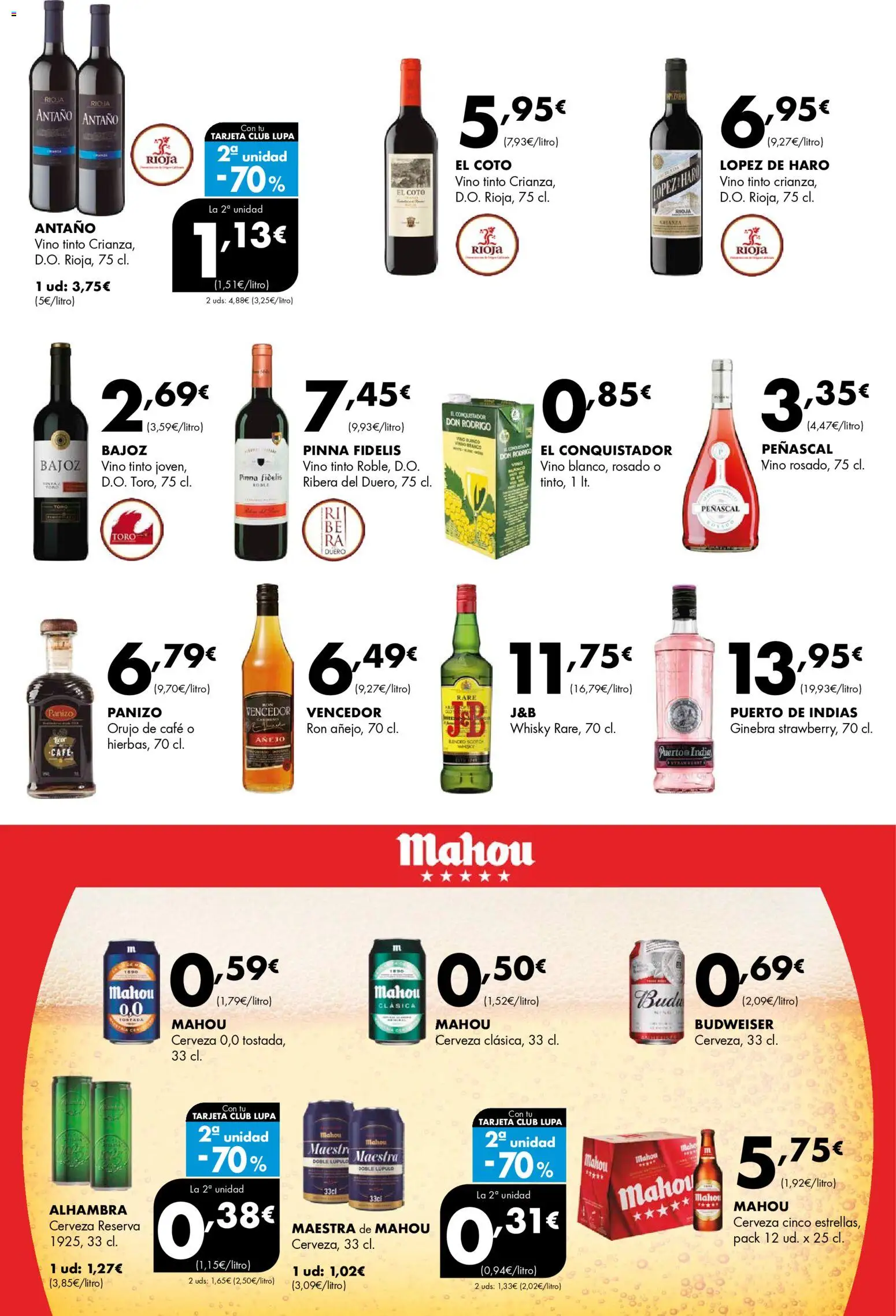 Lupa Supermercados folleto │ válido desde el 13.11.2025 | Página: 15 | Productos: Café, Cerveza, Ginebra, Whisky