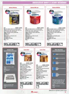Uni Hobby katalog - Barvy 2025 od 23.05.2025 | Strana: 17 | Produkty: Fólie, Lazura na dřevo, Štětec, Plachta