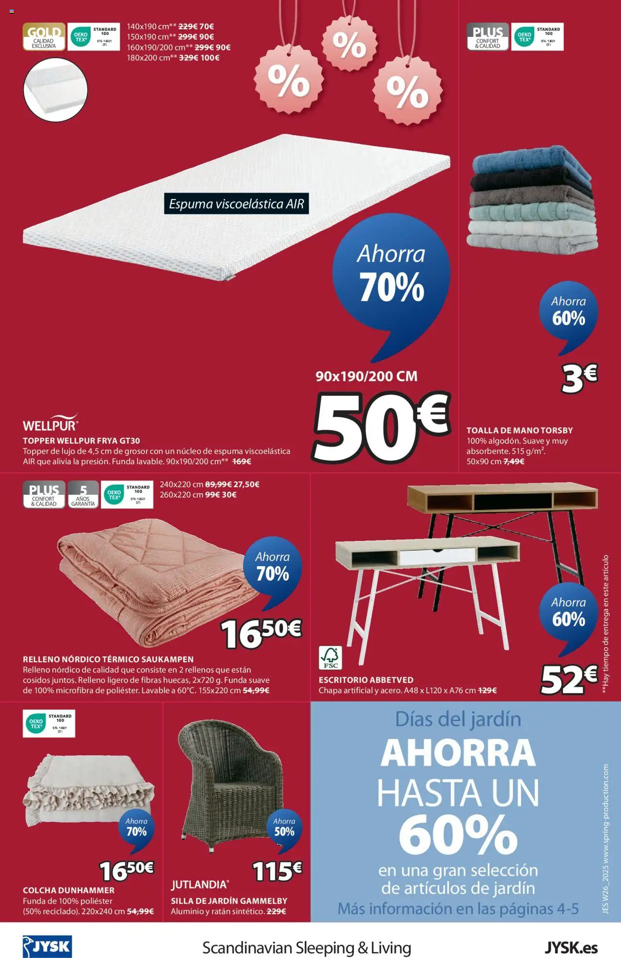 JYSK - Grandes ofertas │ válido desde el 26.06.2025 | Página: 17 | Productos: Funda, Colcha, Silla