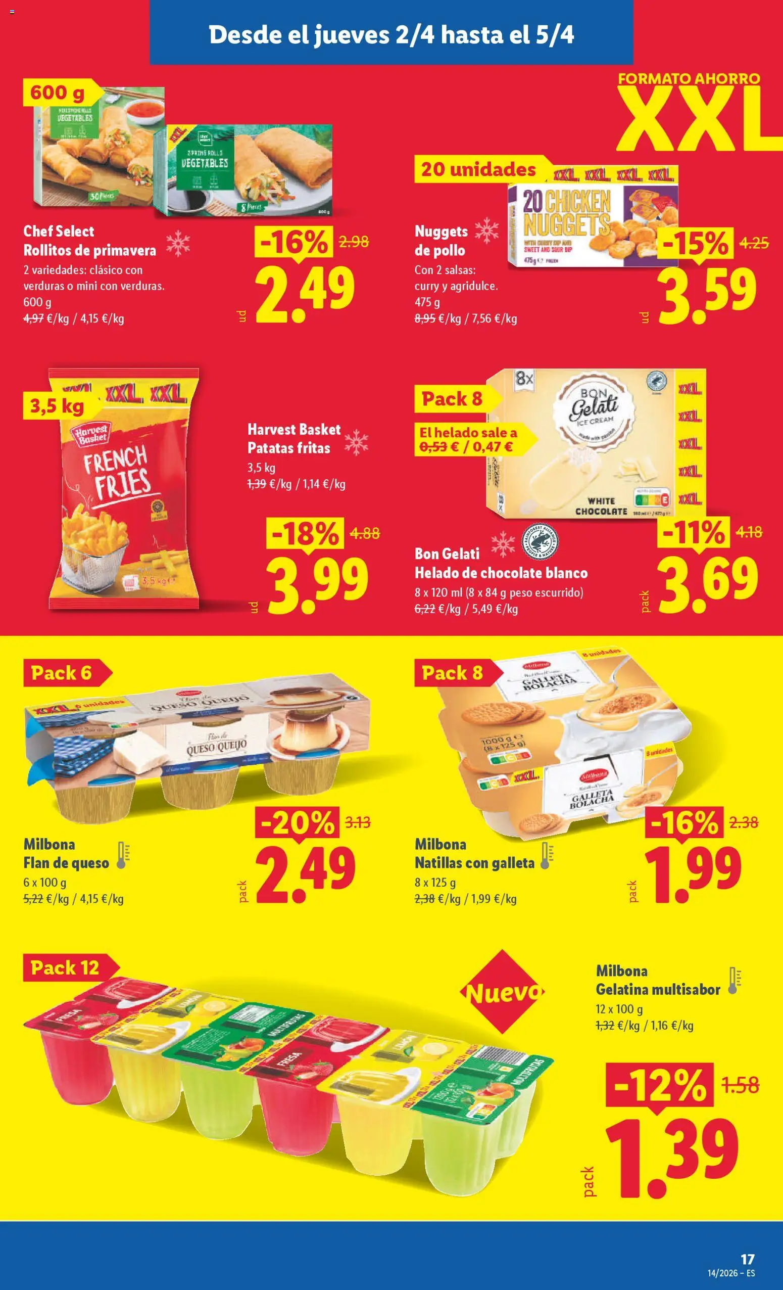 Lidl folleto │ válido desde el 30.03.2026 | Página: 29 | Productos: Chocolate, Helado, Peso, Nuggets