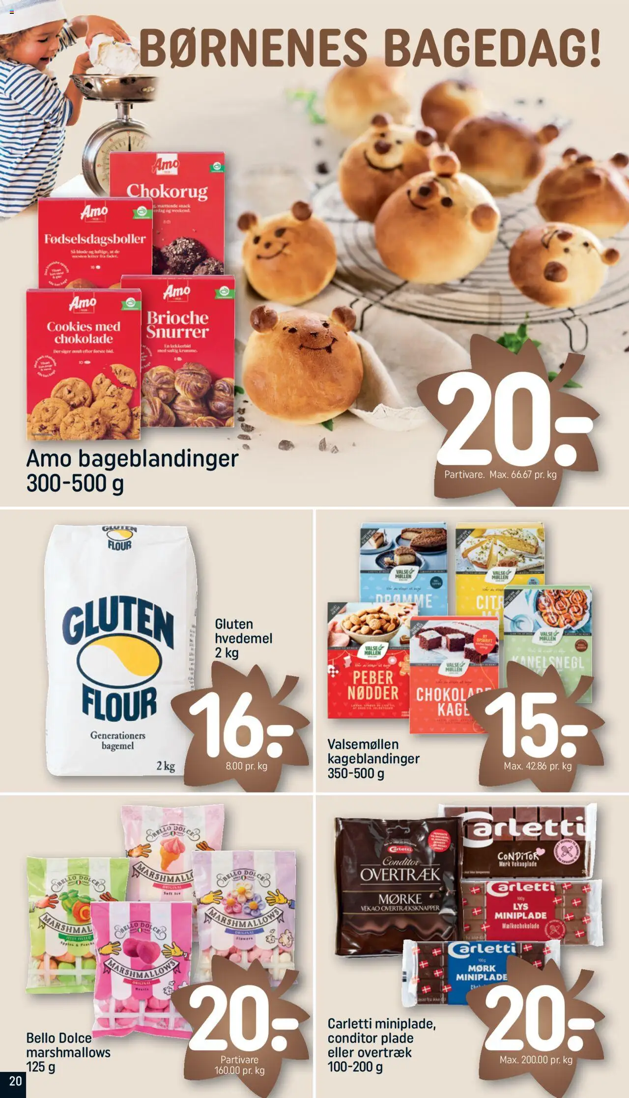 Rema 1000 tilbudsavis – gyldig fra 12.10.2025 | Side: 20 | Produkter: Chokolade, Hvedemel, Cookies, Peber