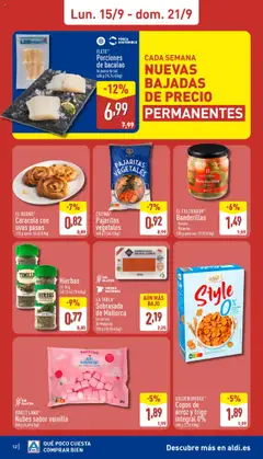 Aldi folleto Península │ válido desde el 15.09.2025 | Página: 12 | Productos: Τζίντζερ, Copos, Peso, Sobrasada