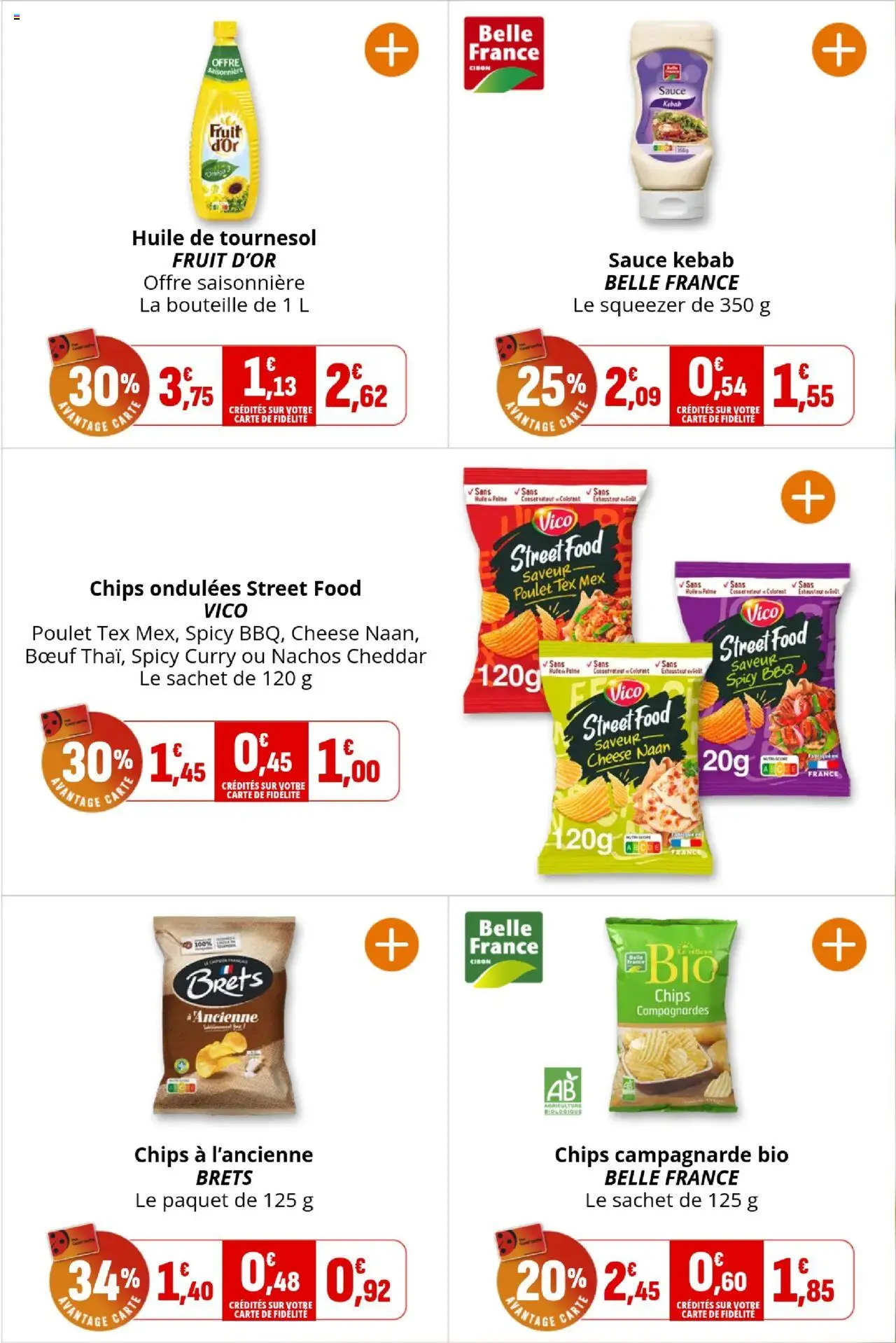  | Page: 28 | Produits: Curry, Huile de tournesol, Cheddar, Chips