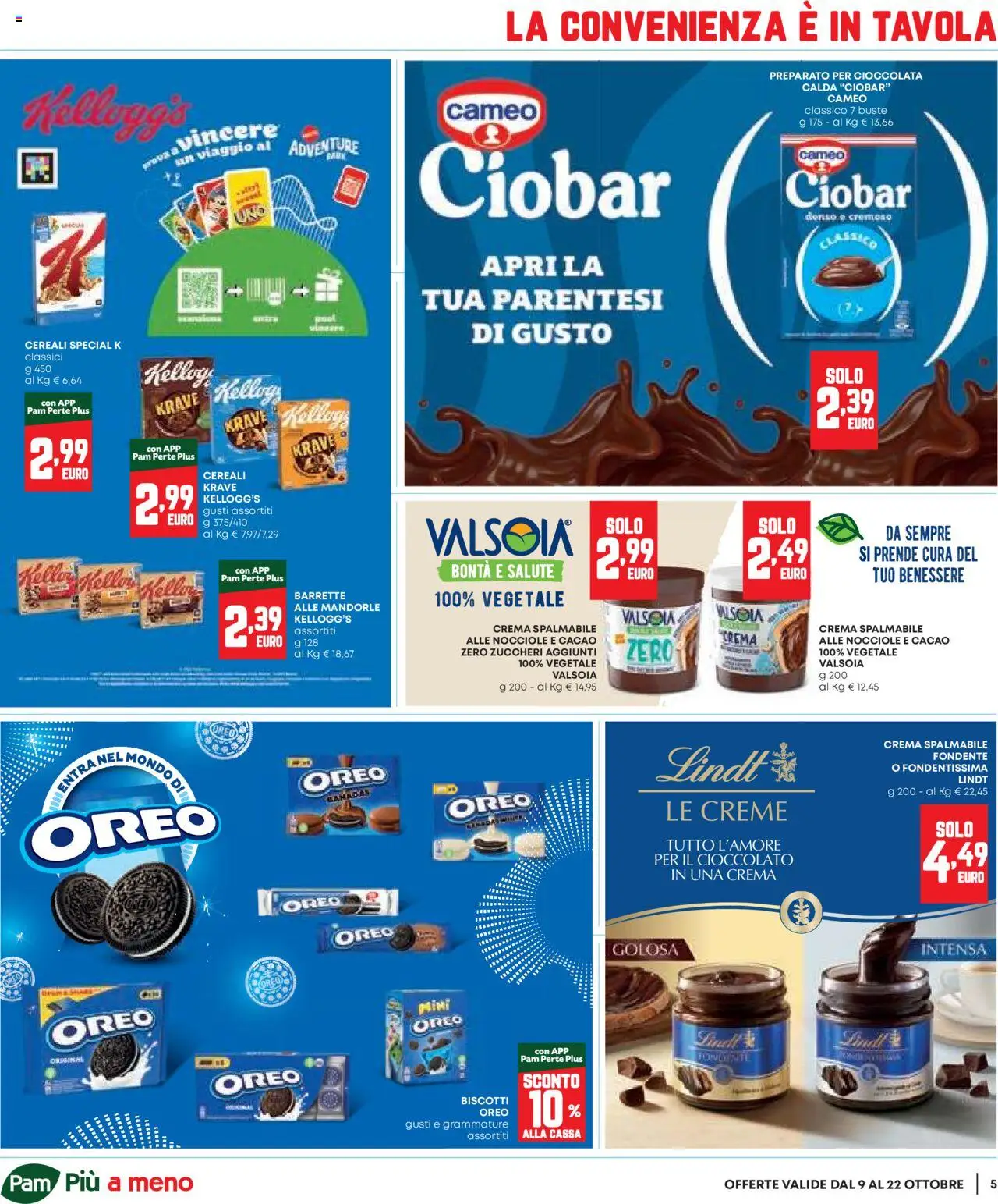 Volantino Panorama del 09.10.2025 | Pagina: 5 | Prodotti: Cioccolato, Mandorle, Nocciole, Cacao