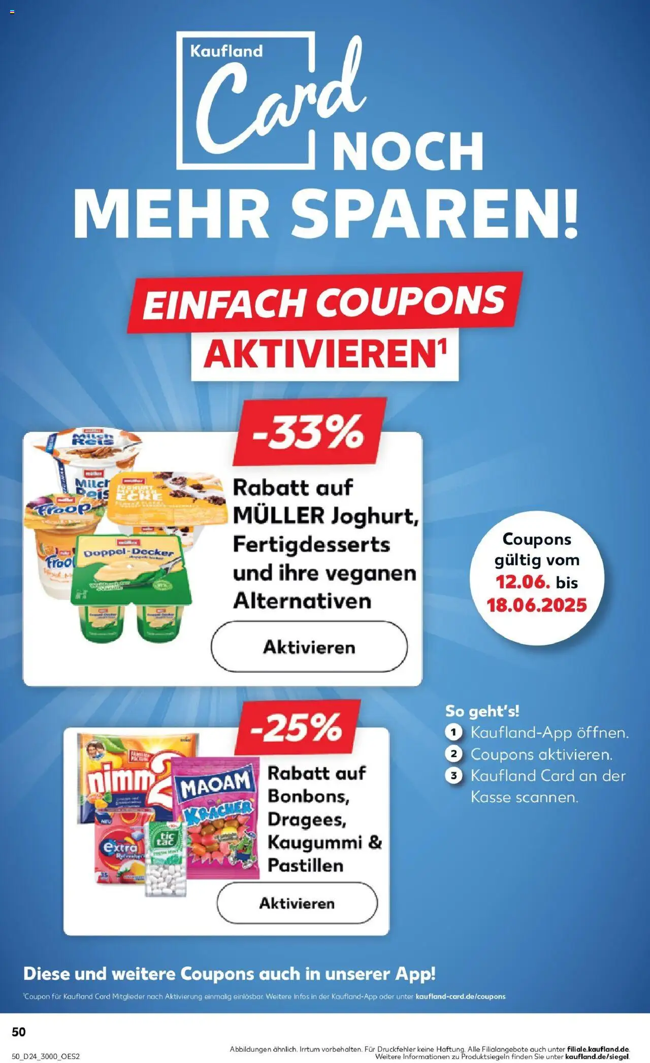 Kaufland prospekt Dingolfing	 - gültig ab dem 11.06.2025 | Seite: 50 | Produkte: Milch