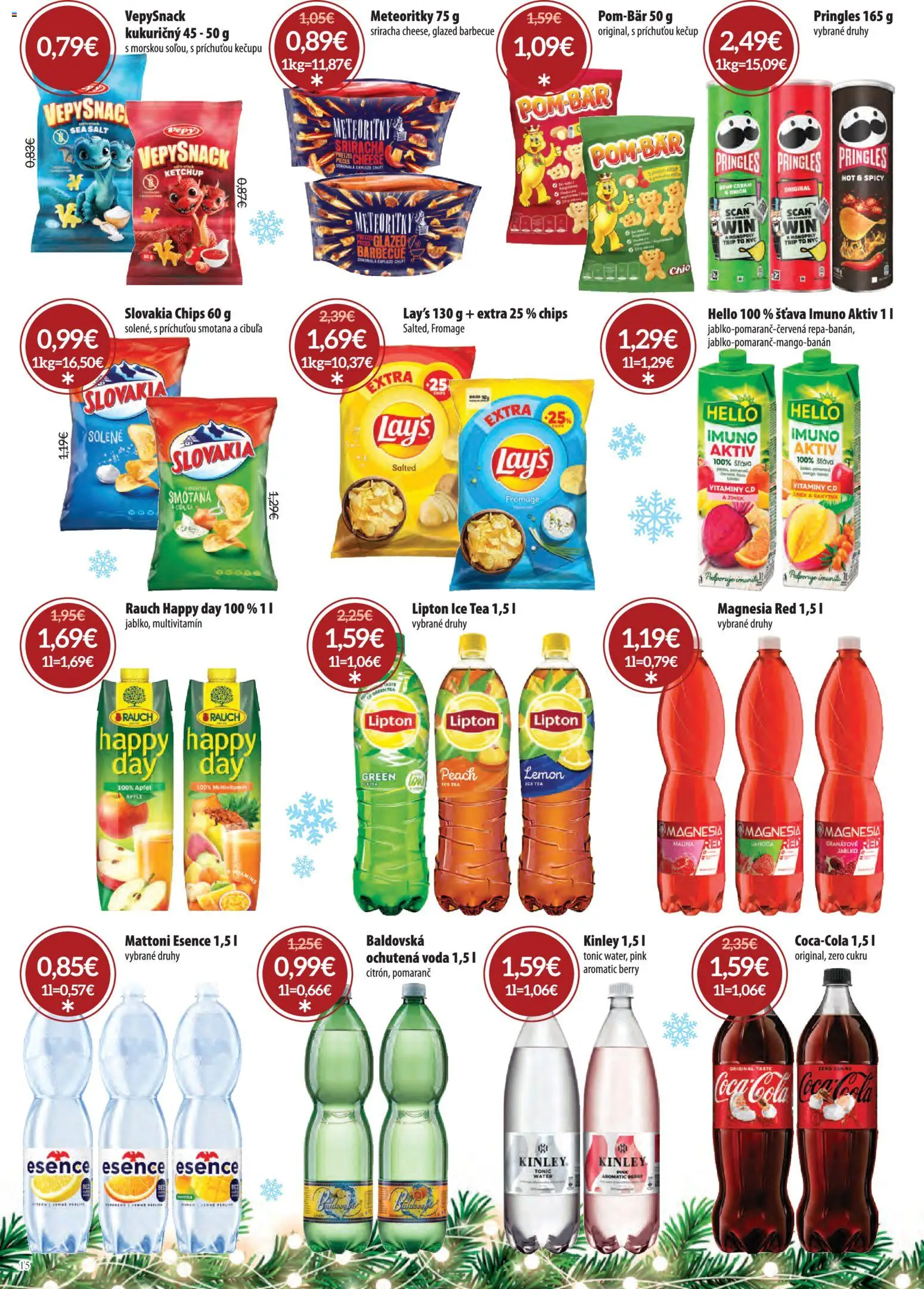 Nové Nitrazdroj akcie – leták je platný od 01.12.2025 | Strana: 15 | Produkty: Smotana, Coca cola, Cola, Baldovská