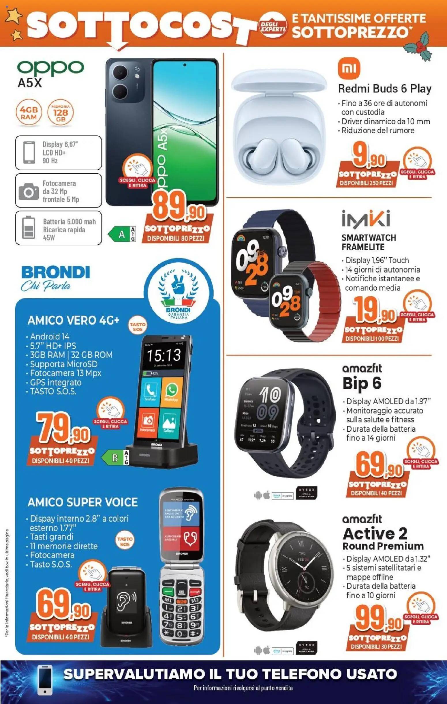 Volantino Expert del 12.12.2025 | Pagina: 4 | Prodotti: Auricolari, Telefono, Fotocamera, Smartwatch