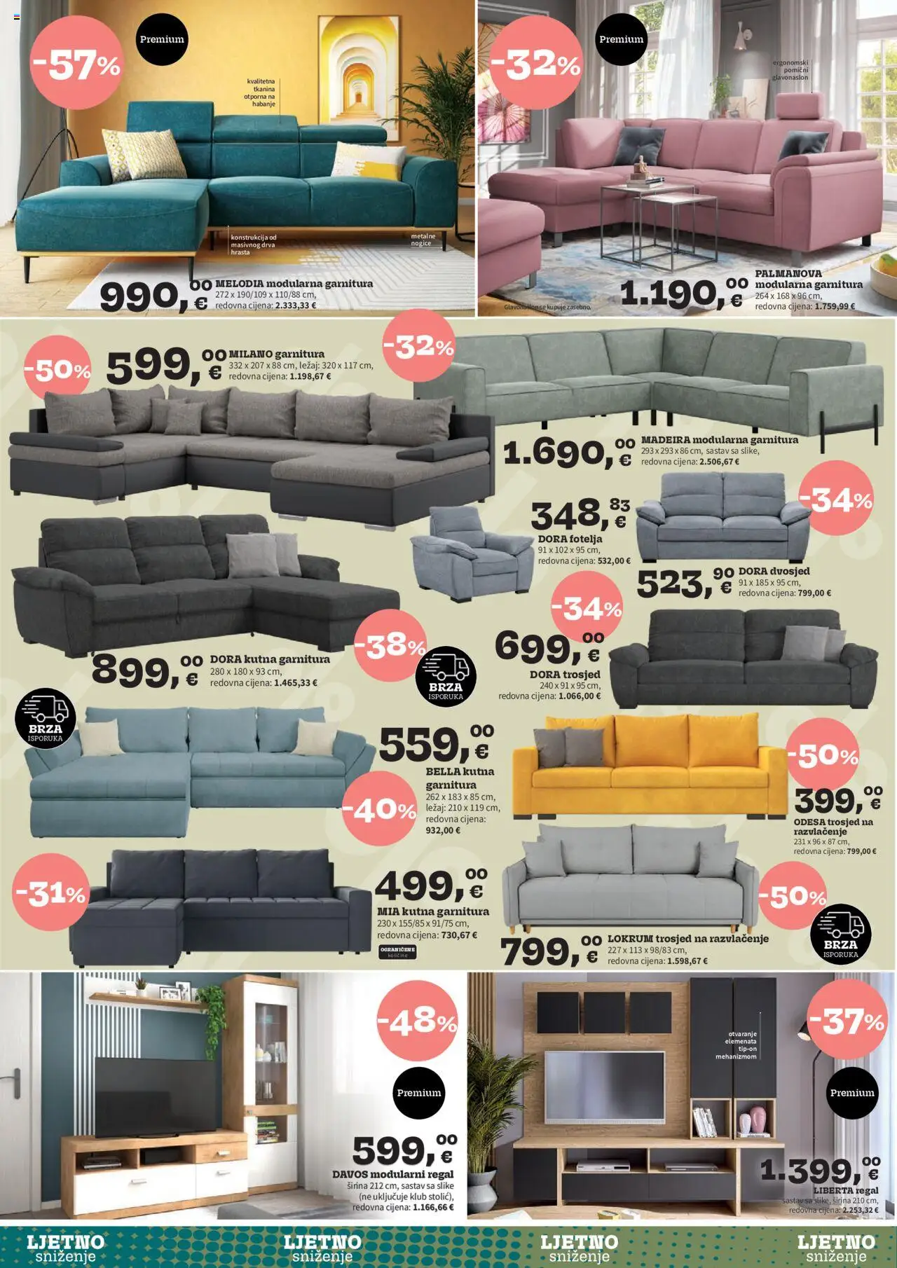 Prima katalog | vrijedi od 01.08.2025 | Stranica: 2 | Proizvodi: Trosjed, Fotelja, Kutna garnitura, Dvosjed