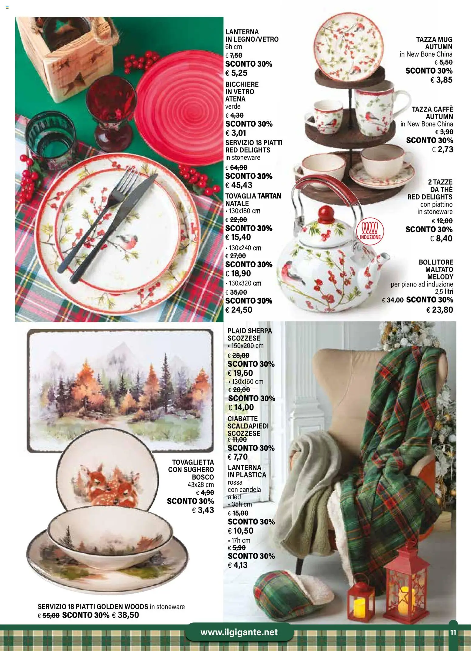 Volantino Il Gigante del 24.11.2025 | Pagina: 11 | Prodotti: Caffè, Ciabatte, The, Candela