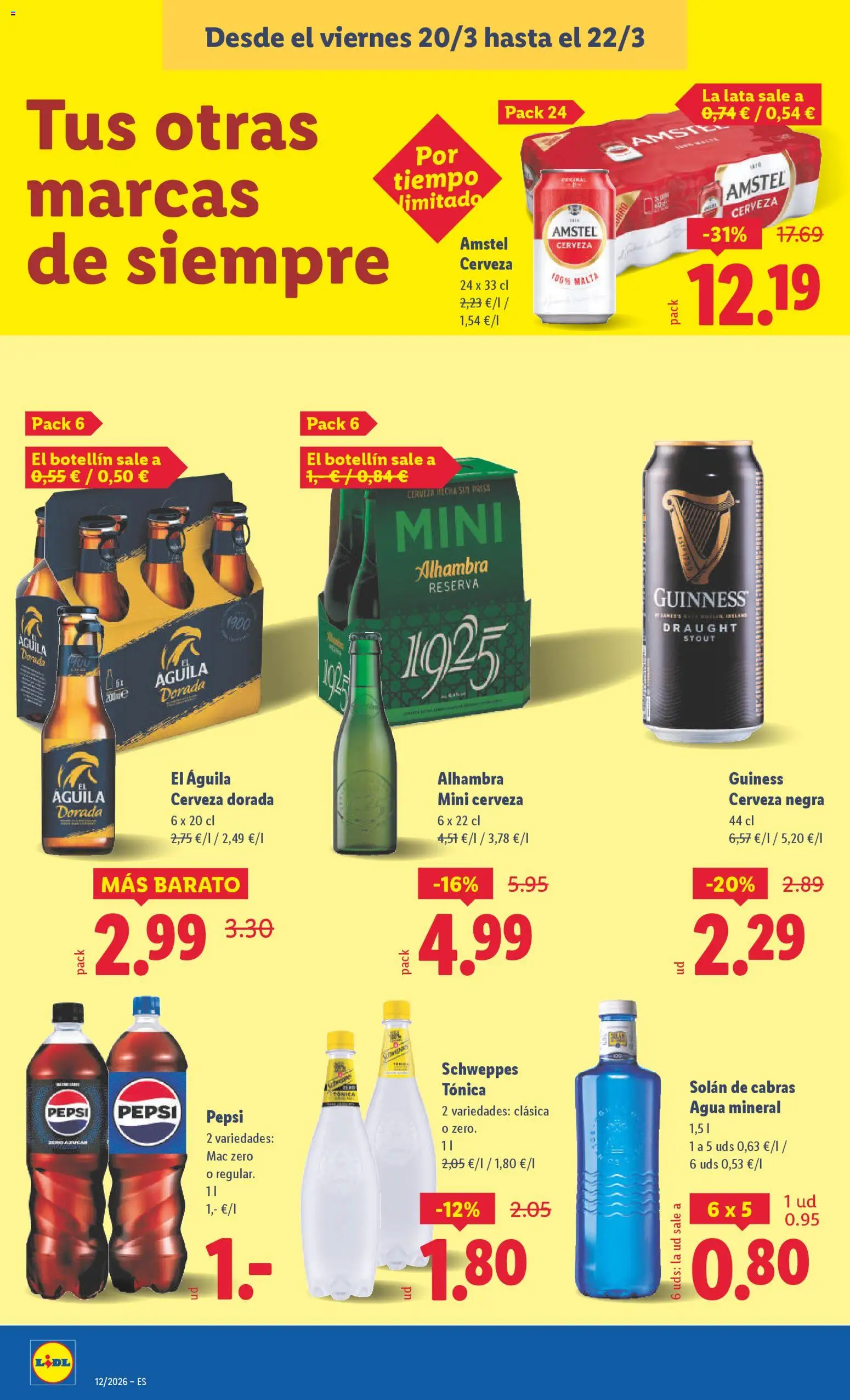 Lidl folleto │ válido desde el 16.03.2026 | Página: 42 | Productos: Cerveza, Mac, Agua mineral
