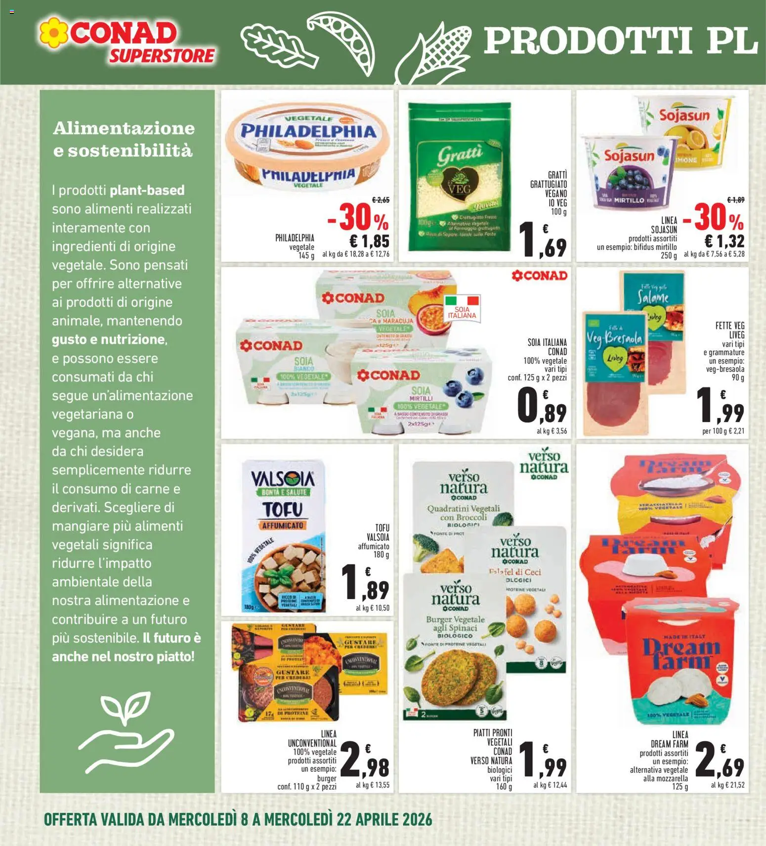 Volantino Conad del 08.04.2026 | Pagina: 16 | Prodotti: Salame, Ceci, Tofu, Mirtilli