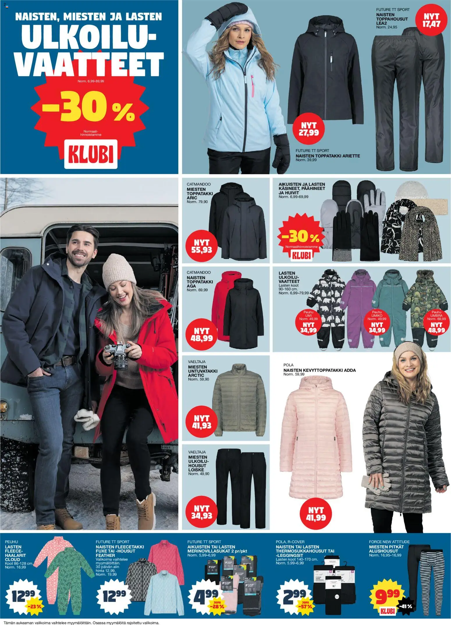 Tokmanni tarjoukset – voimassa 12.01.2026 alkaen | Sivu: 2 | Tuotteet: Leggingsit, Alushousut, Haalarit, Toppatakki