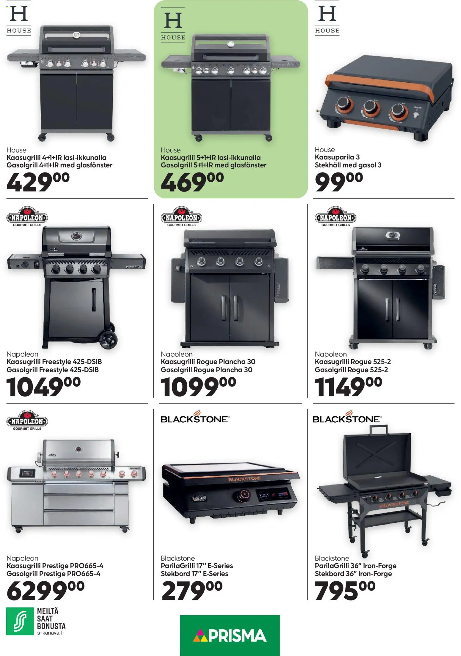 Prisma Kaikkea kotiin ja puutarhaan – voimassa 30.03.2026 alkaen | Sivu: 2 | Tuotteet: Kaasugrilli