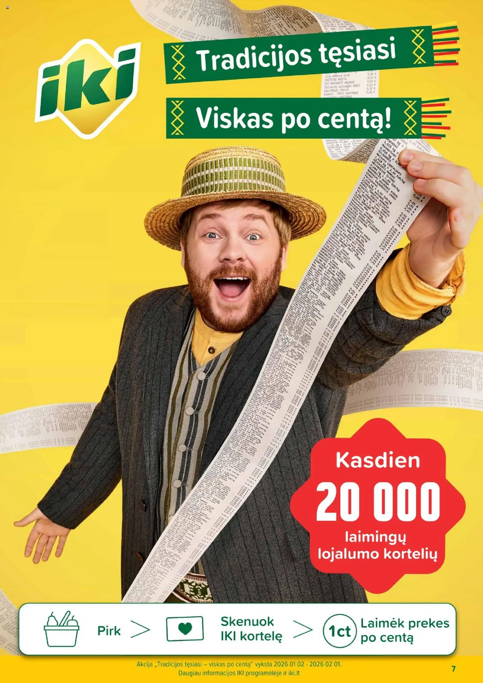 IKI akcijos nuo 12.01.2026 | Puslapis: 7 | Prekių: Batonas, Dešra